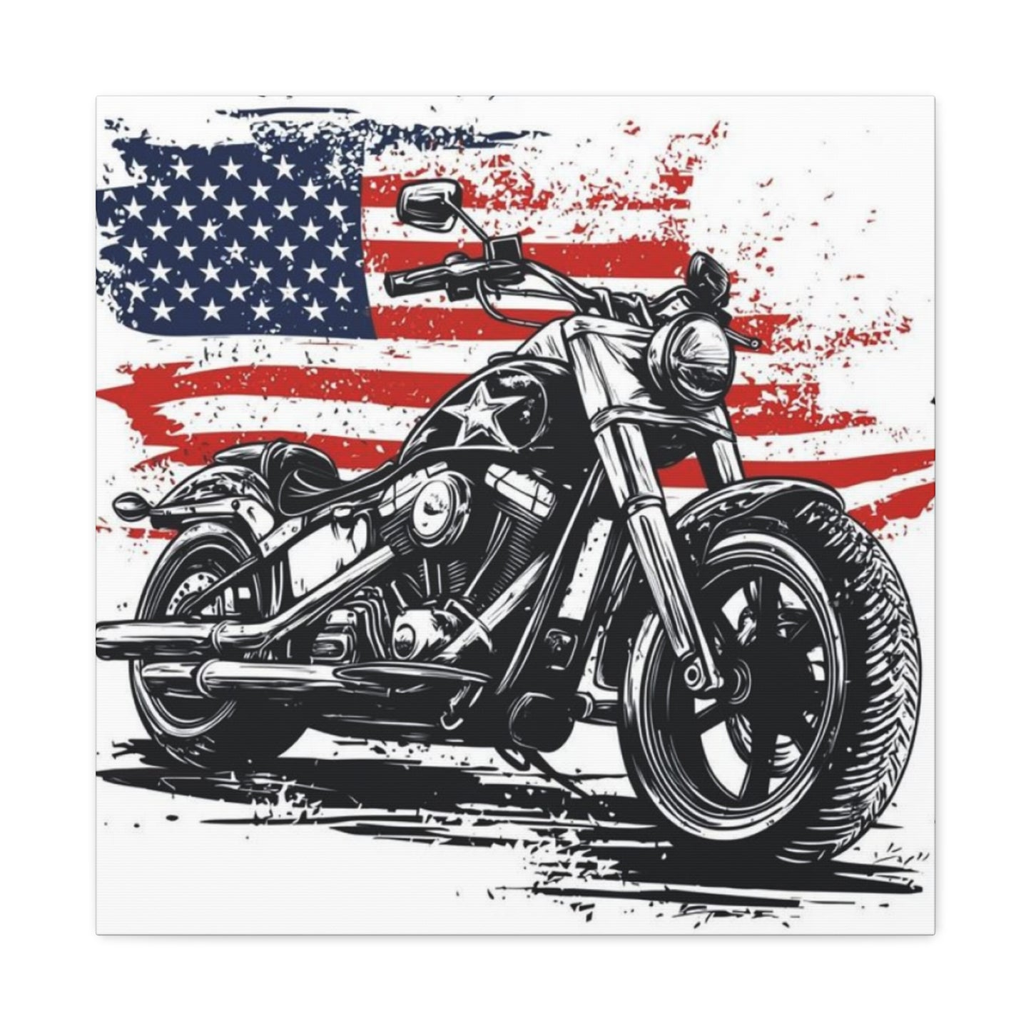 American Harley Davidson Poster Motorcycle Wall Art & Canvas Prints