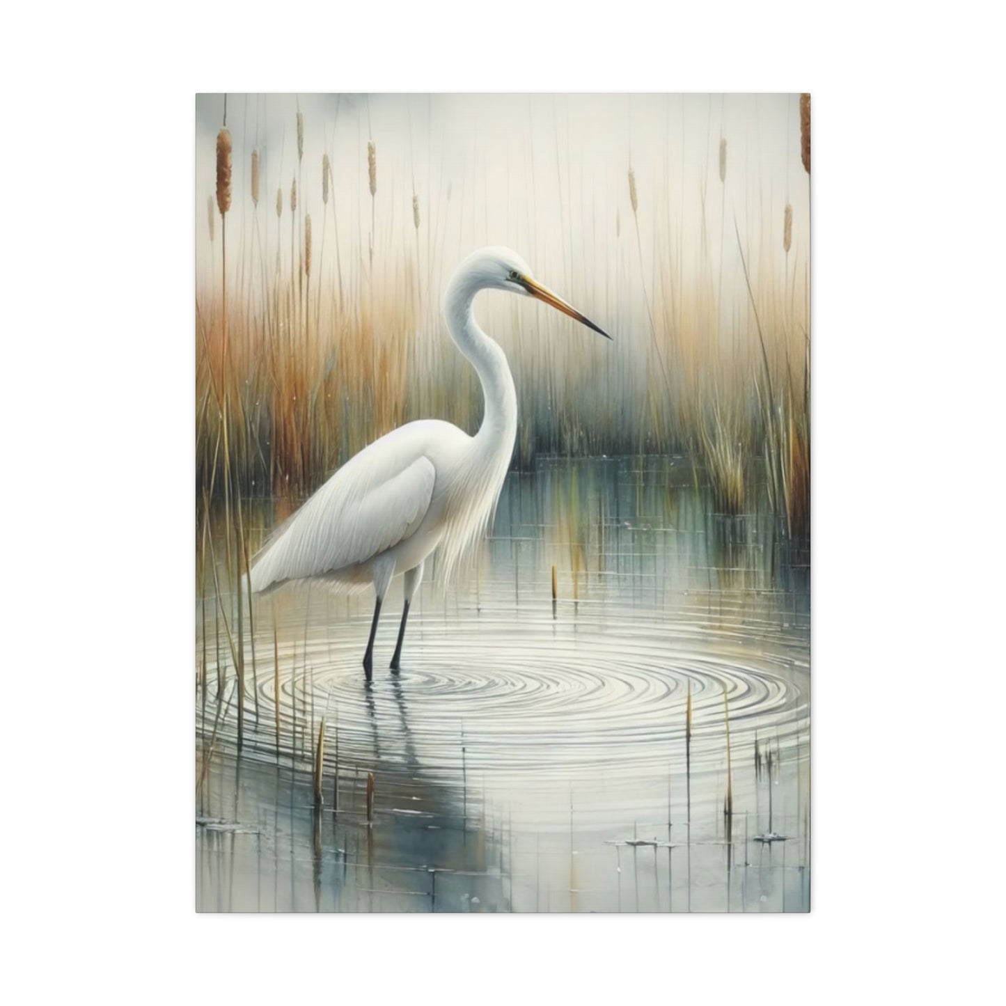 Beautiful Herons in Pond Wall Art & Canvas Prints