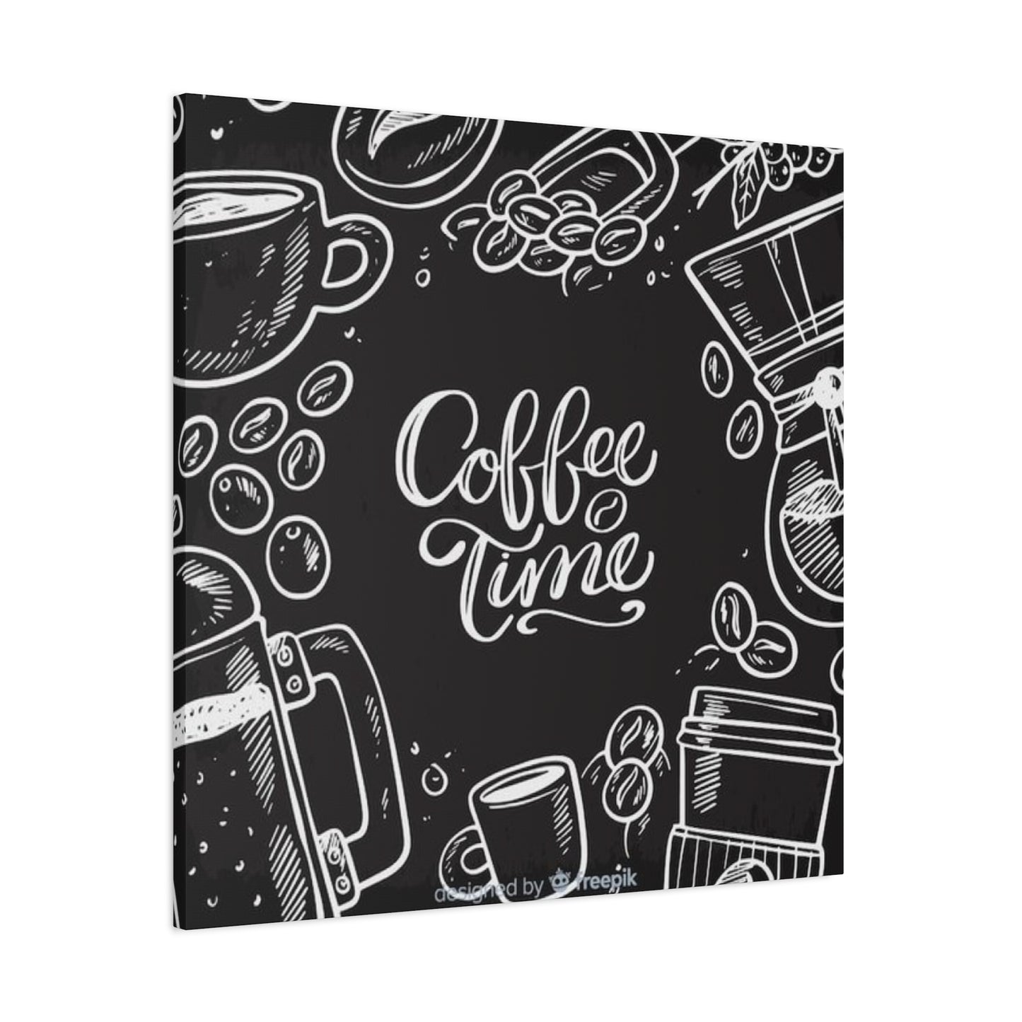 Coffee Time Chalkboard Wall Art & Canvas Prints