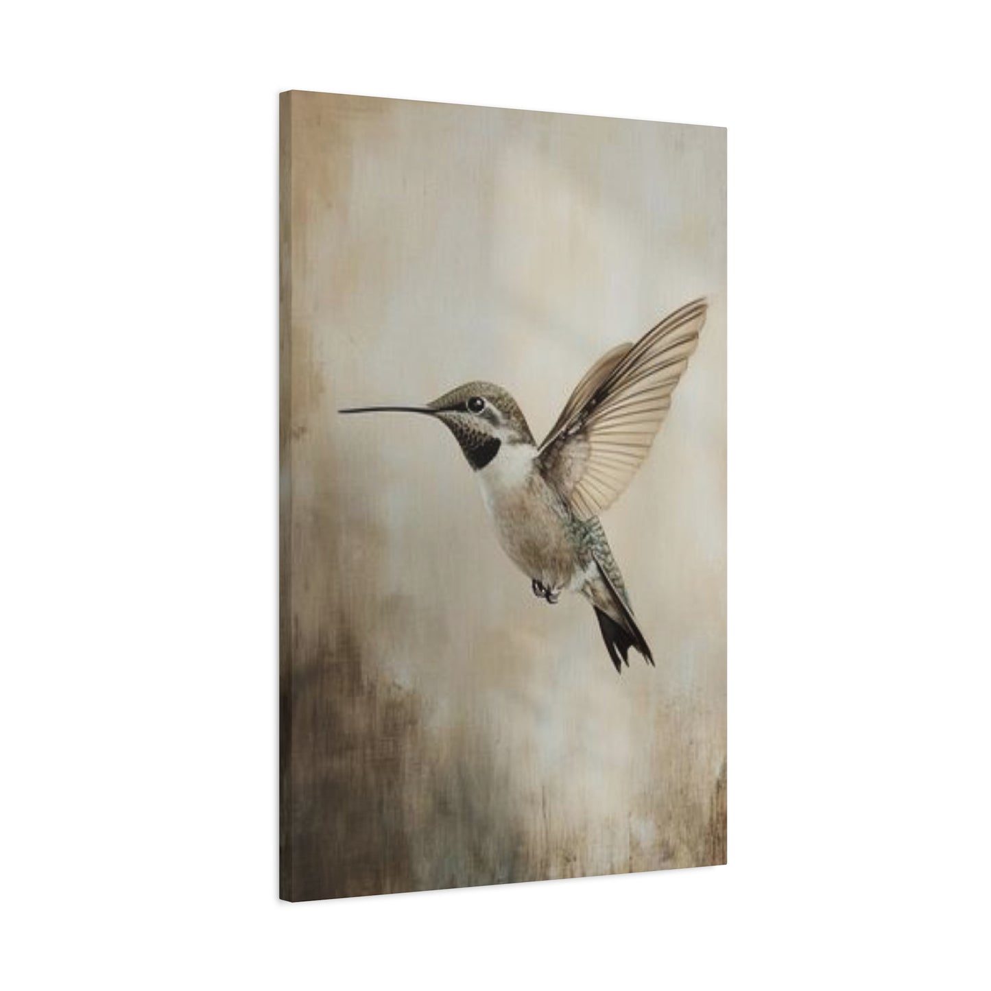 Flying Humming Bird Painting Wall Art & Canvas Prints