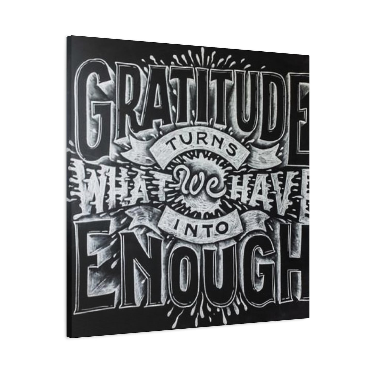 Gratitude Chalkboard Wall Art & Canvas Prints