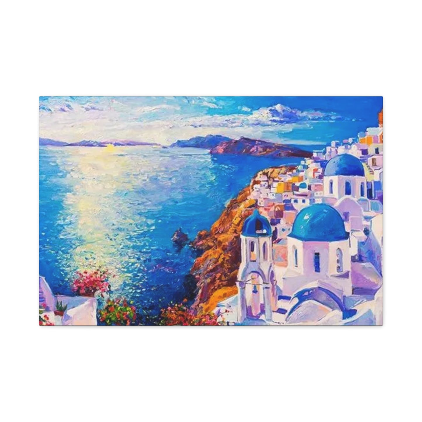 Greece Bird Eye View Wall Art & Canvas Prints