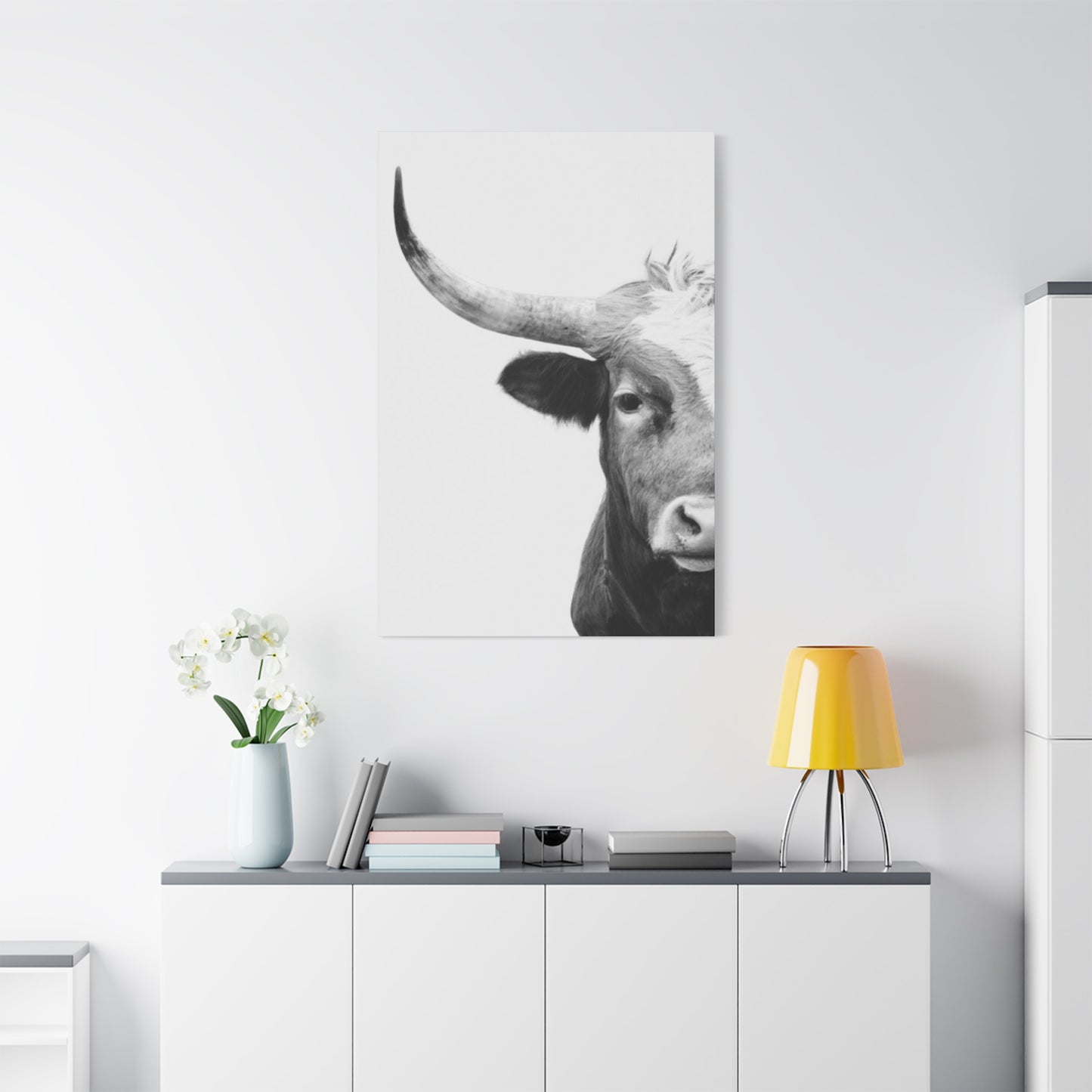 Bull Longhorn Photography Wall Art & Canvas Prints