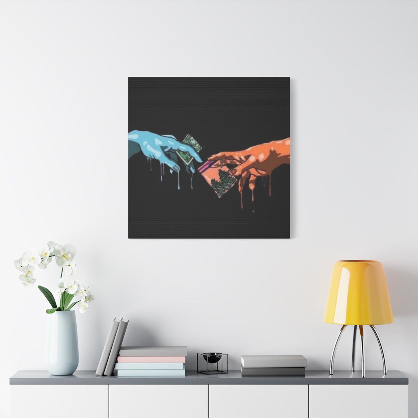 Joint Transaction Marijuana Wall Art & Canvas Prints