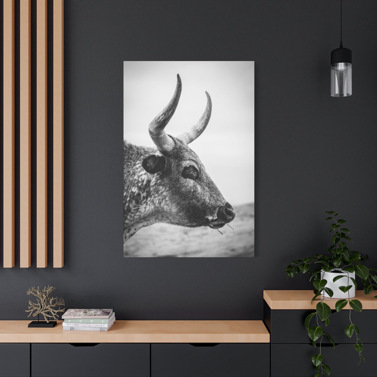 Wild Bull Curvy Longhorn Wall Art & Canvas Prints