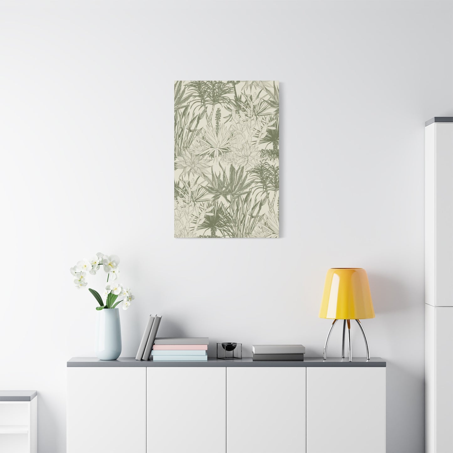 Shades Of Olive Green Plant Leaves Wall Art & Canvas Prints