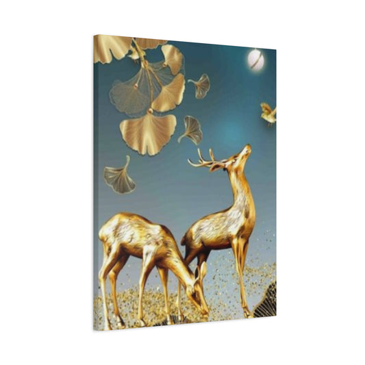 Golden Deer Wall Art & Canvas Prints