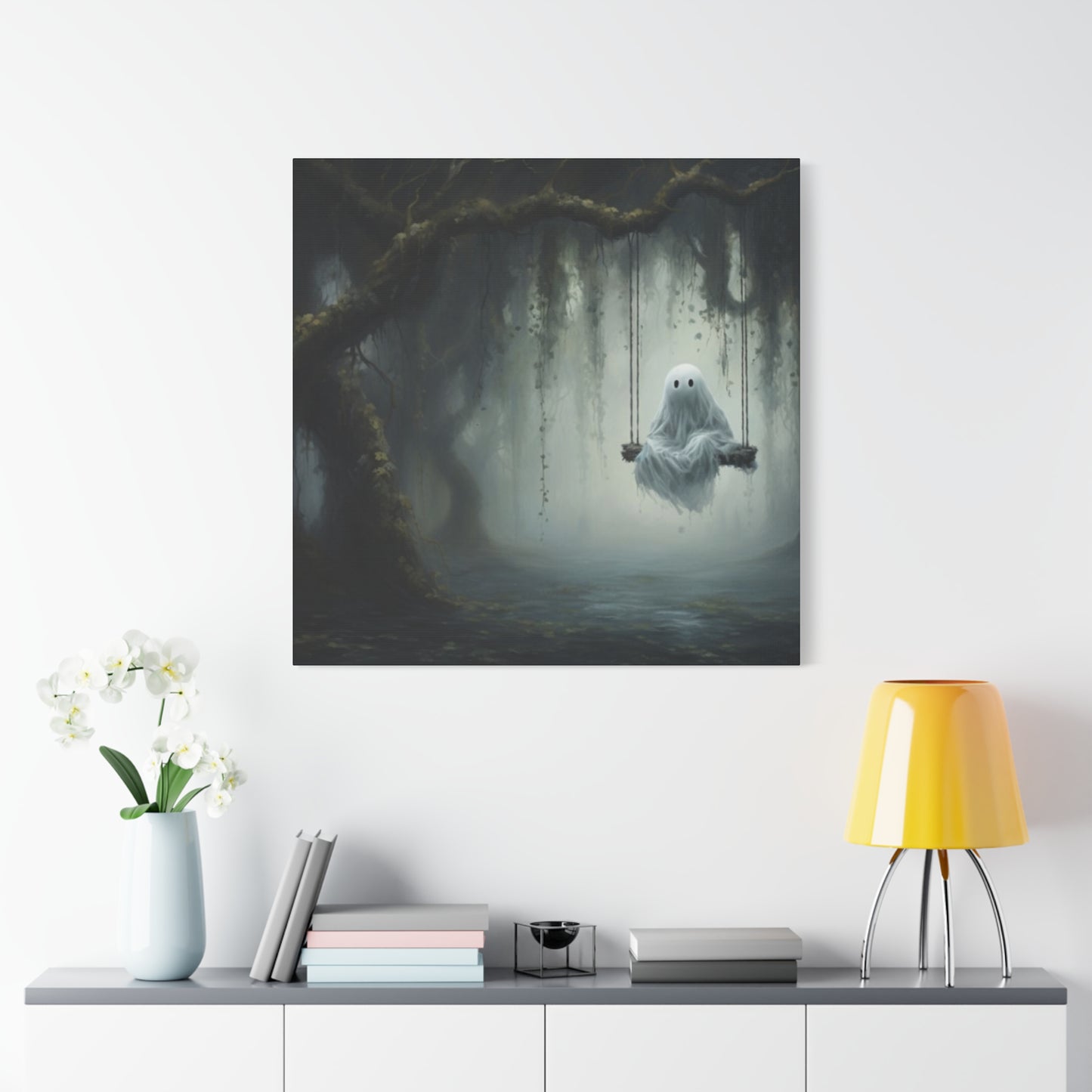 Swinging Ghost Wall Art & Canvas Prints