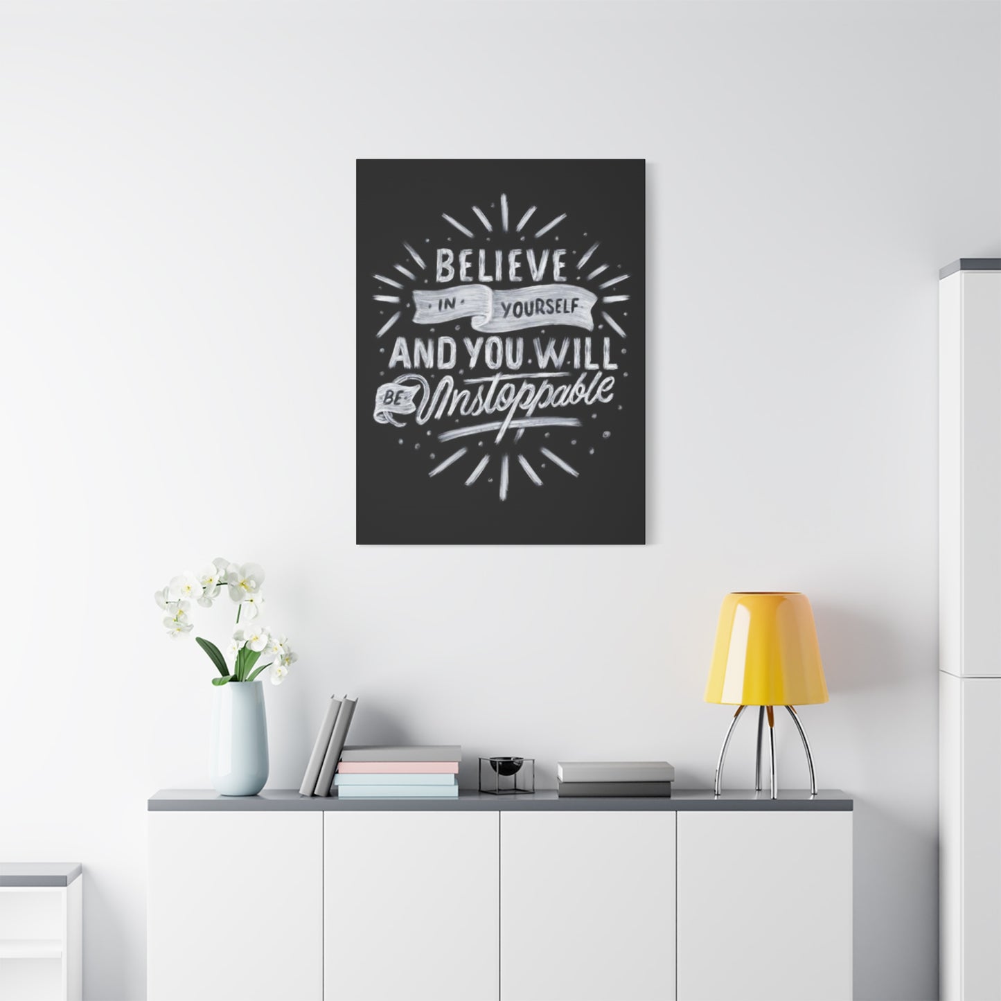 Motivation Quote Chalkboard Wall Art & Canvas Prints