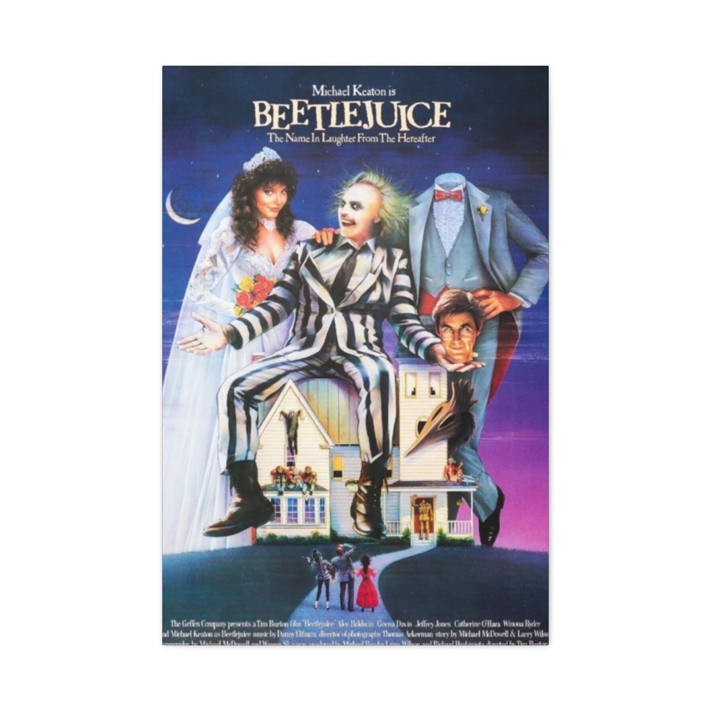 Beetlejuise Horror Movie Poster Wall Art & Canvas Prints