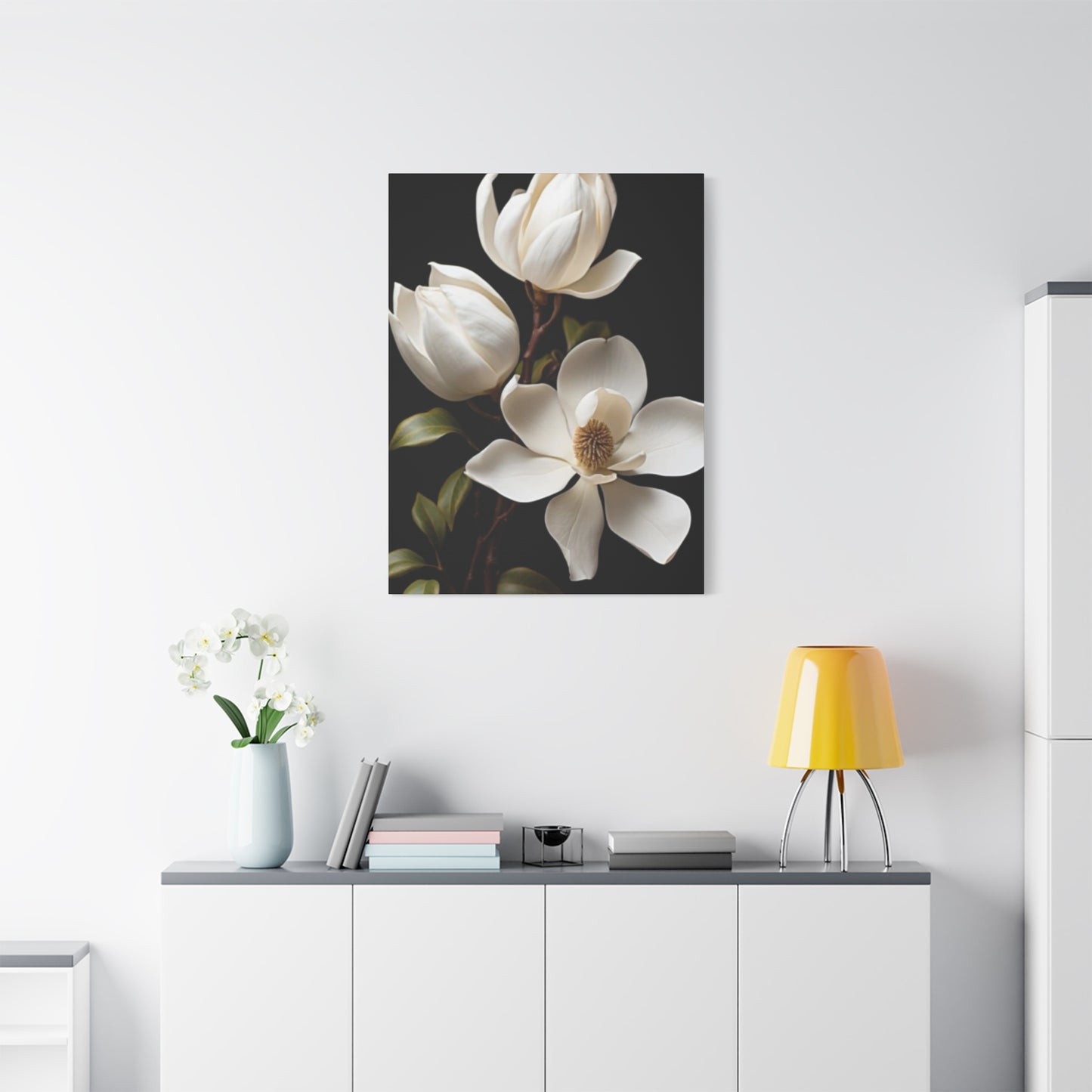 Magnolia Flower Family Painting Wall Art & Canvas Prints