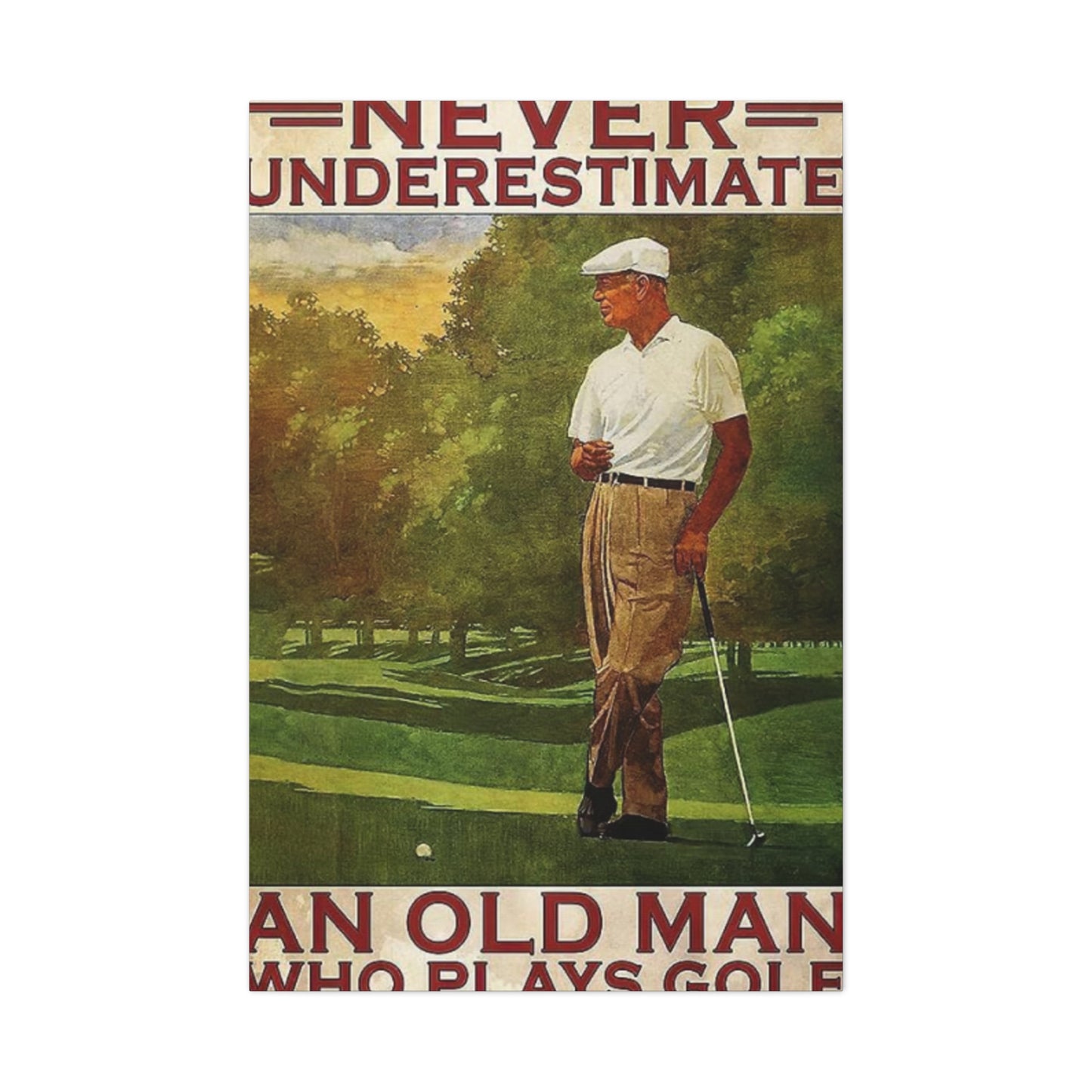 Golf Poster Man Cave Decor Wall Art & Canvas Prints