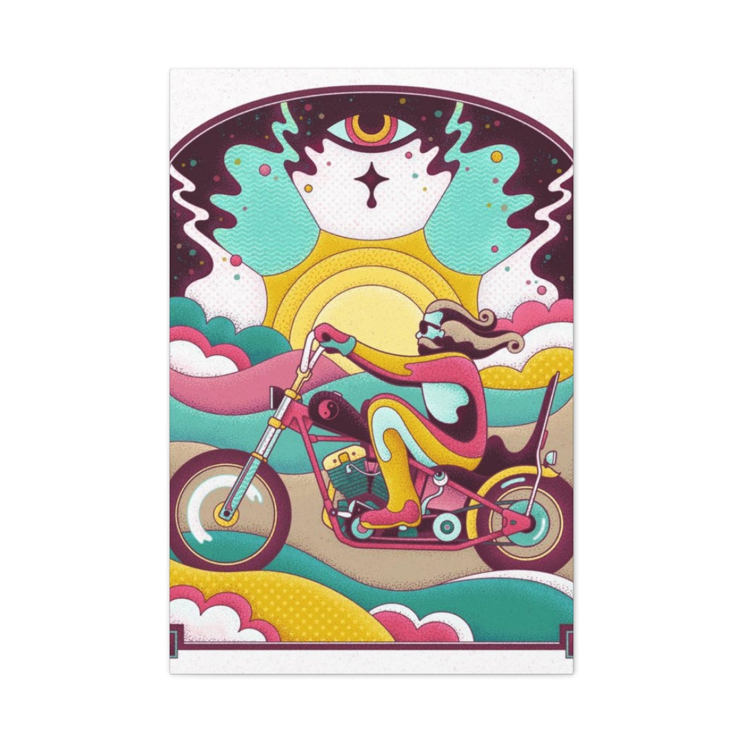 Bomber Bike Poster Motorcycle Wall Art & Canvas Prints