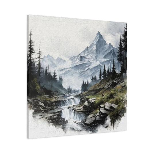 River flowing from Mountains Wall Art & Canvas Prints