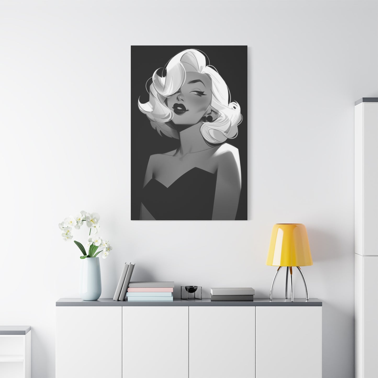 Beautiful Marilyn Monroe Cartoon Wall Art & Canvas Prints