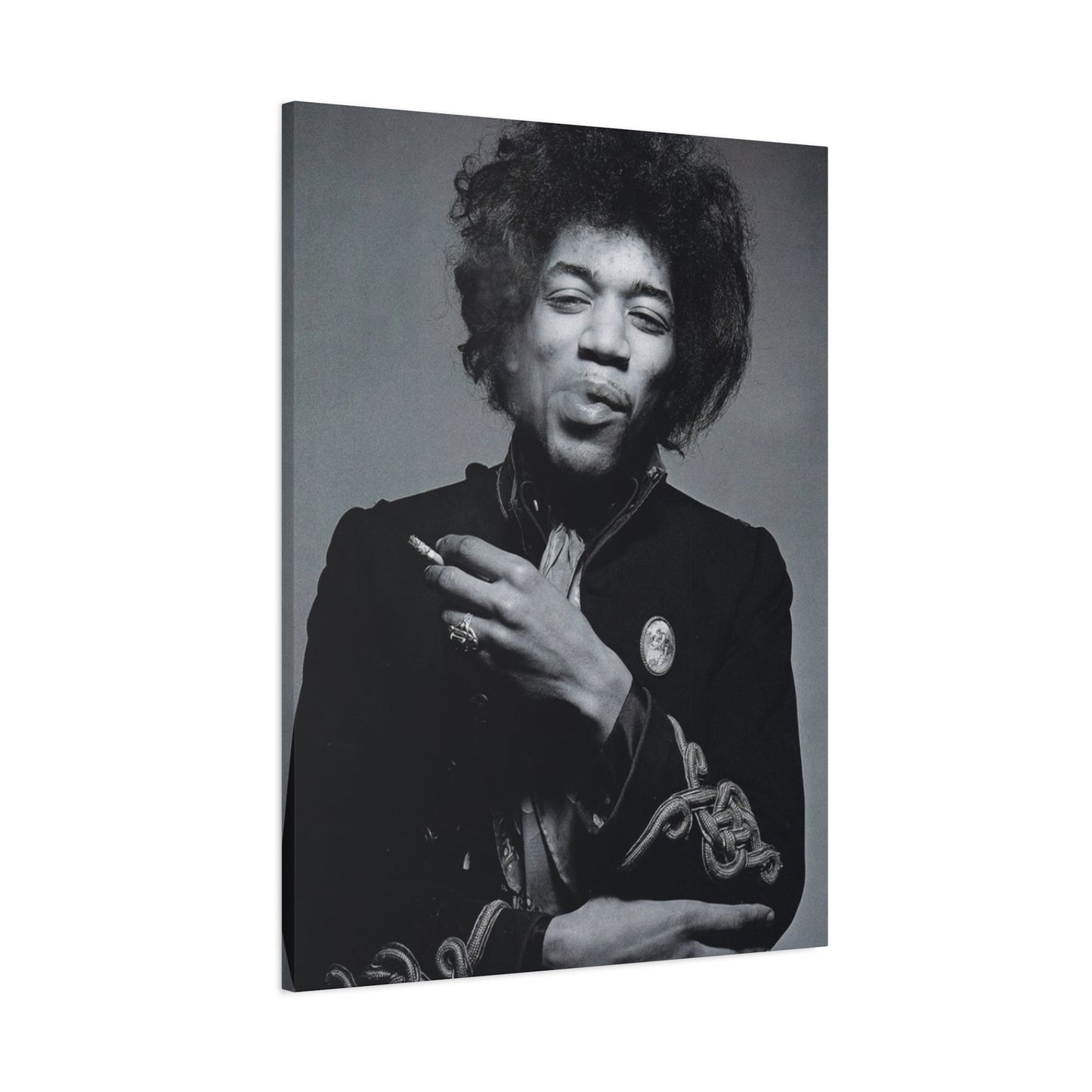 Monochrome Jimi Hendrix Poster Wall Art & Canvas Prints