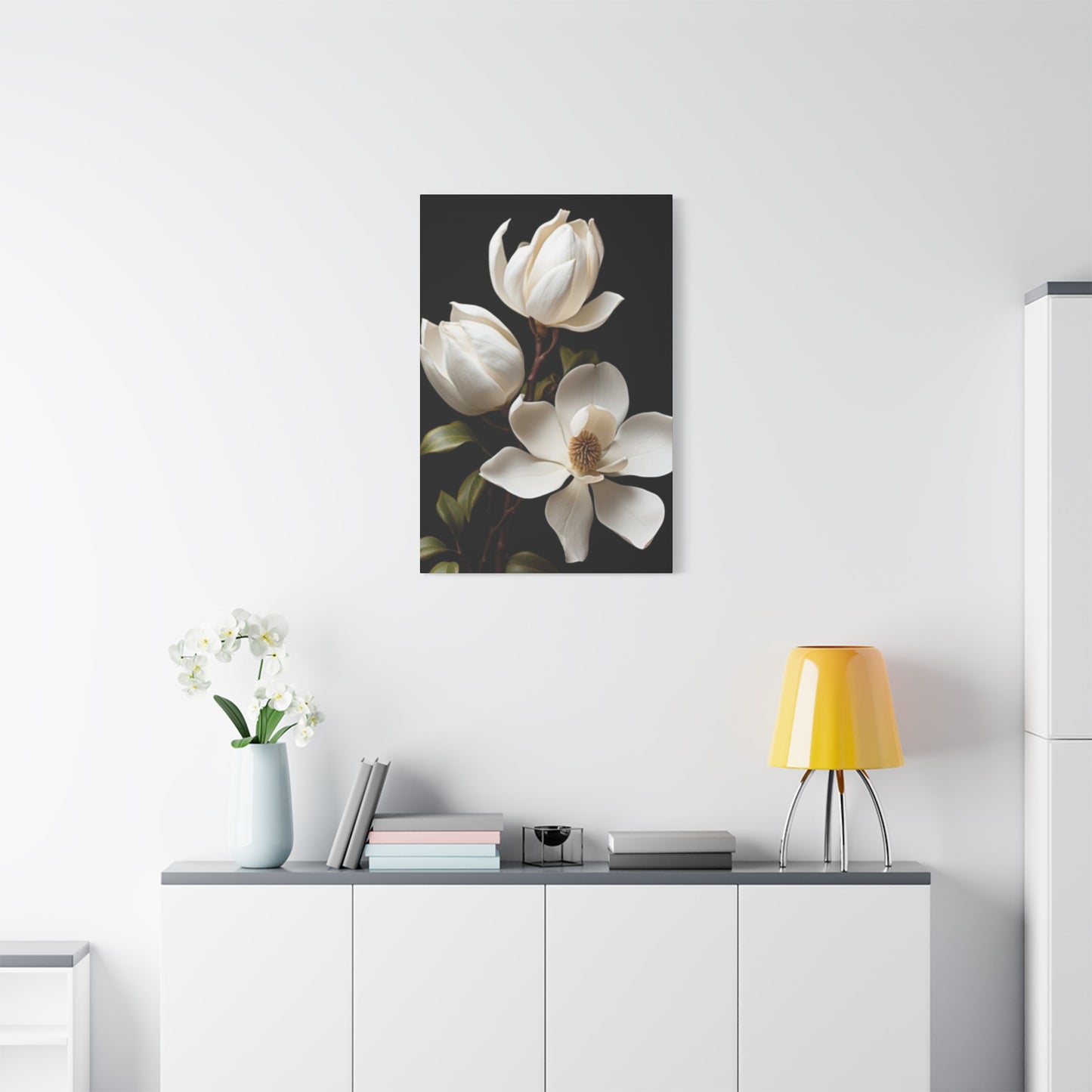 Magnolia Flower Family Painting Wall Art & Canvas Prints