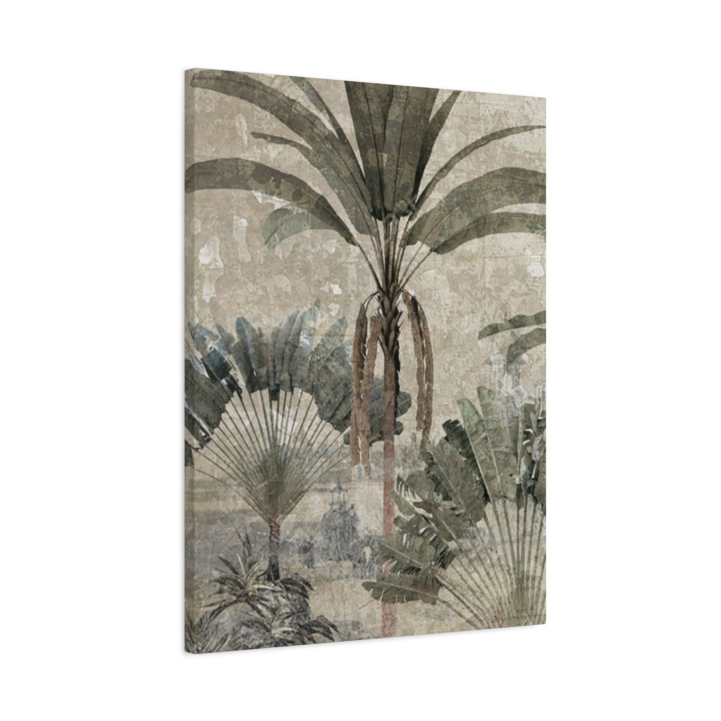 Black & White Palm Tree In Desert Wall Art & Canvas Prints