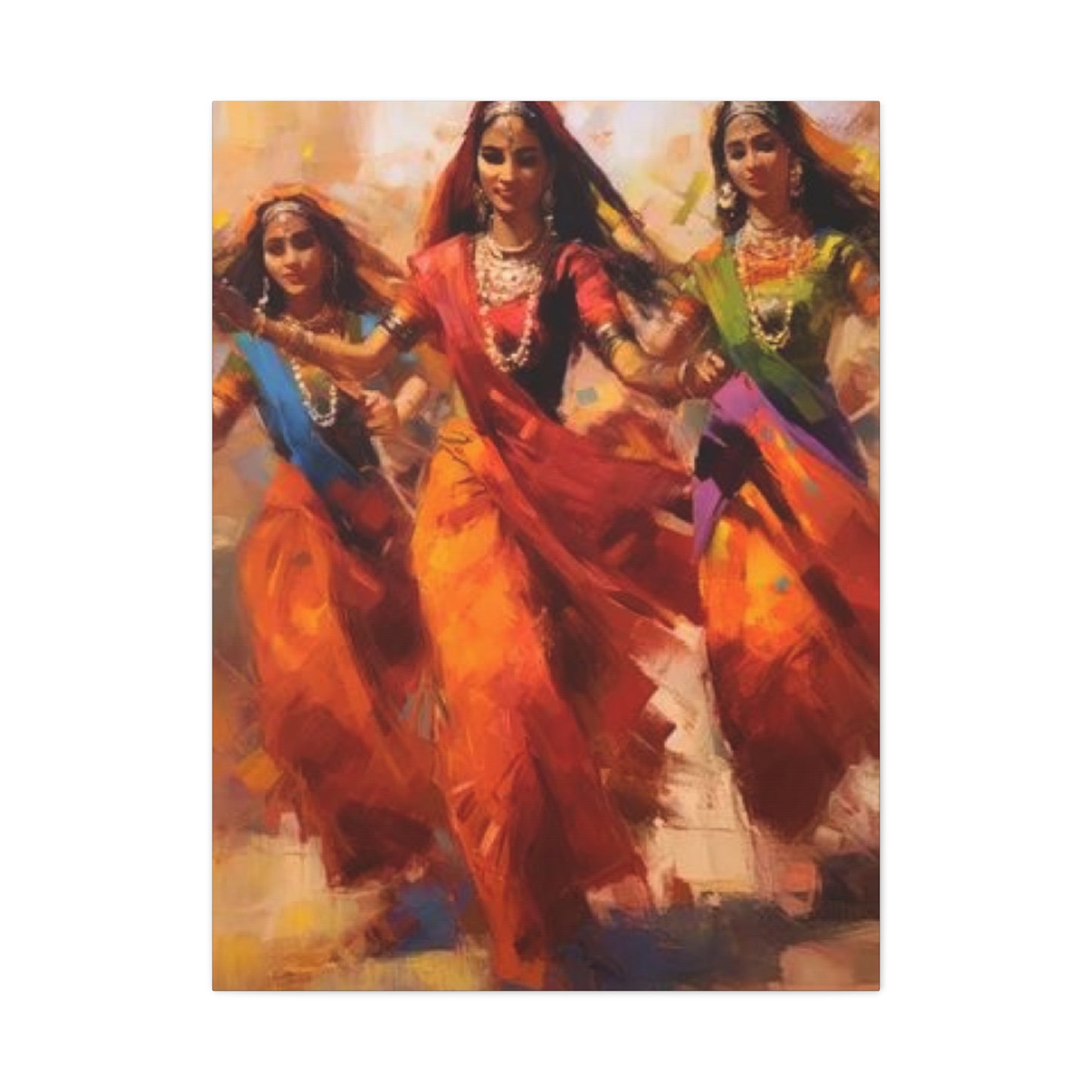 Beautiful Indian Women Enjoying Wall Art & Canvas Prints