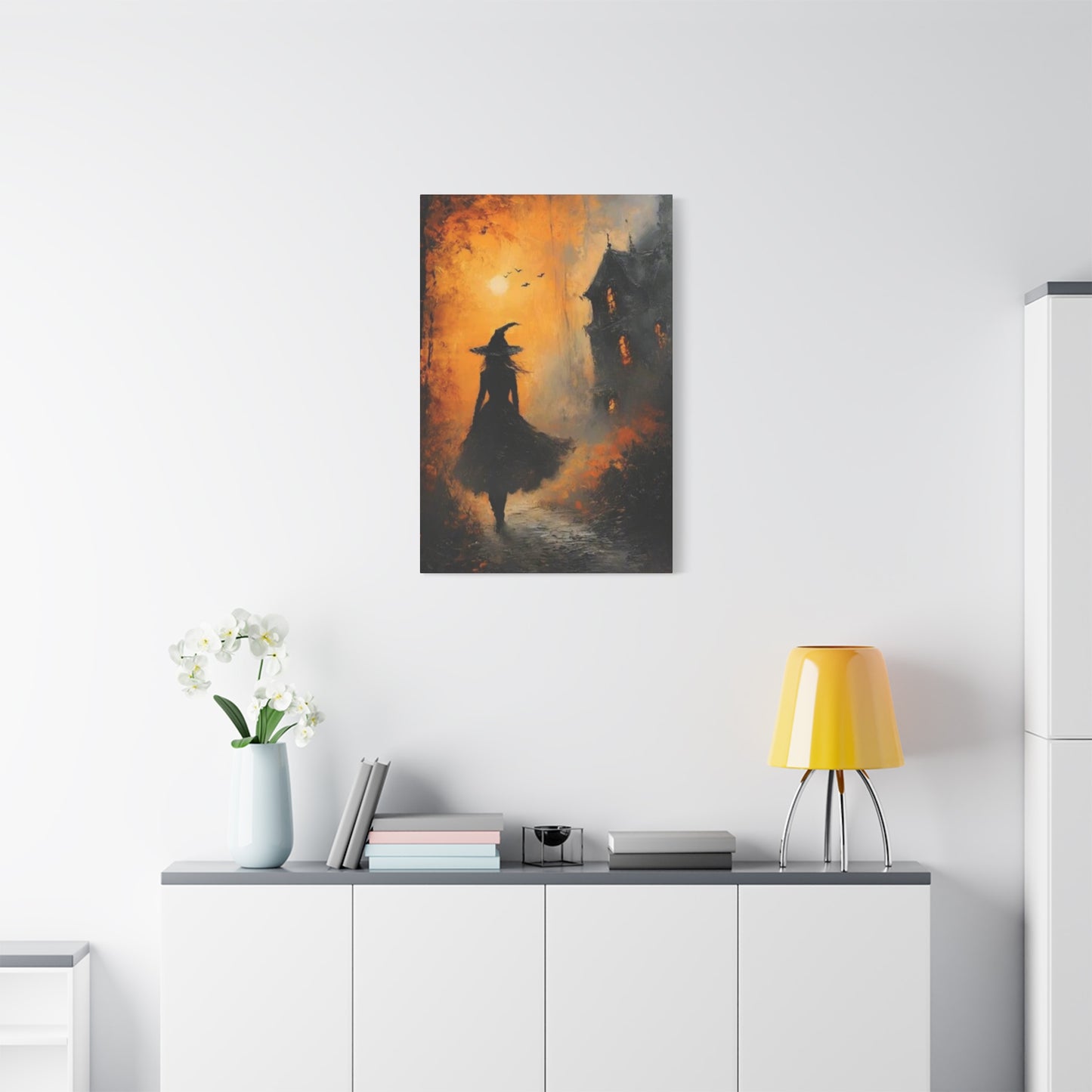 Halloween Scary Painting Wall Art & Canvas Prints