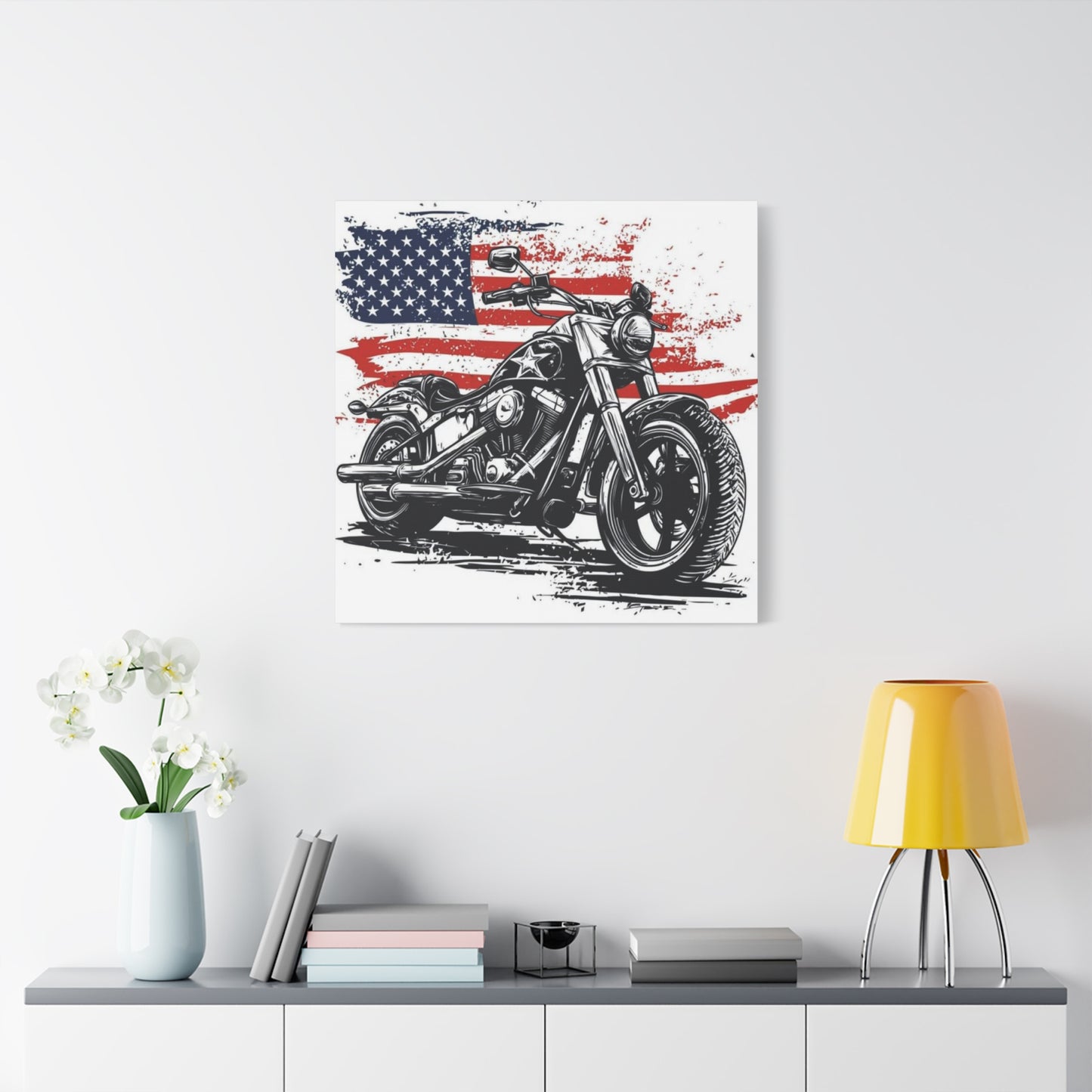 American Harley Davidson Poster Motorcycle Wall Art & Canvas Prints