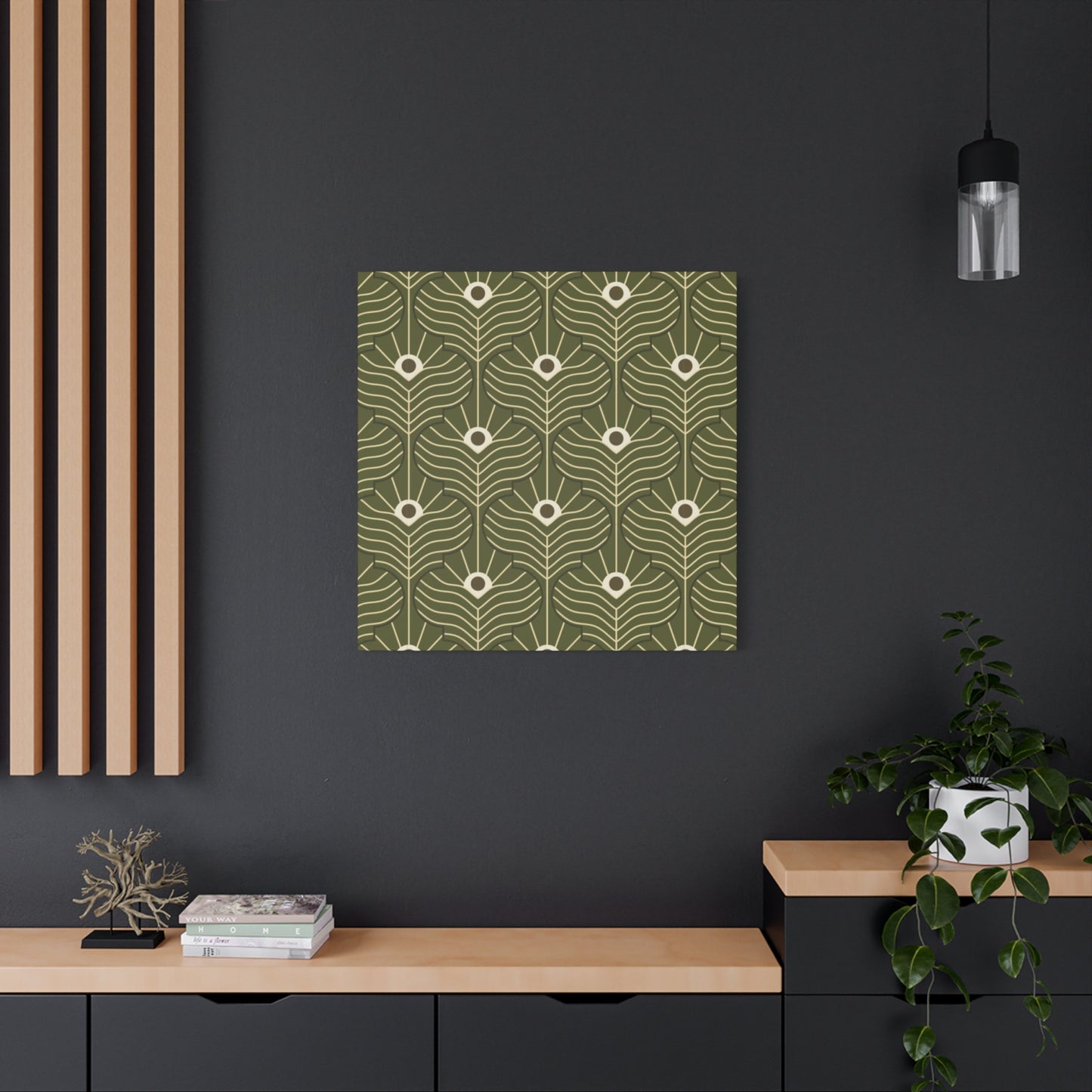 Green Pattern In Moroccan Wall Art & Canvas Prints