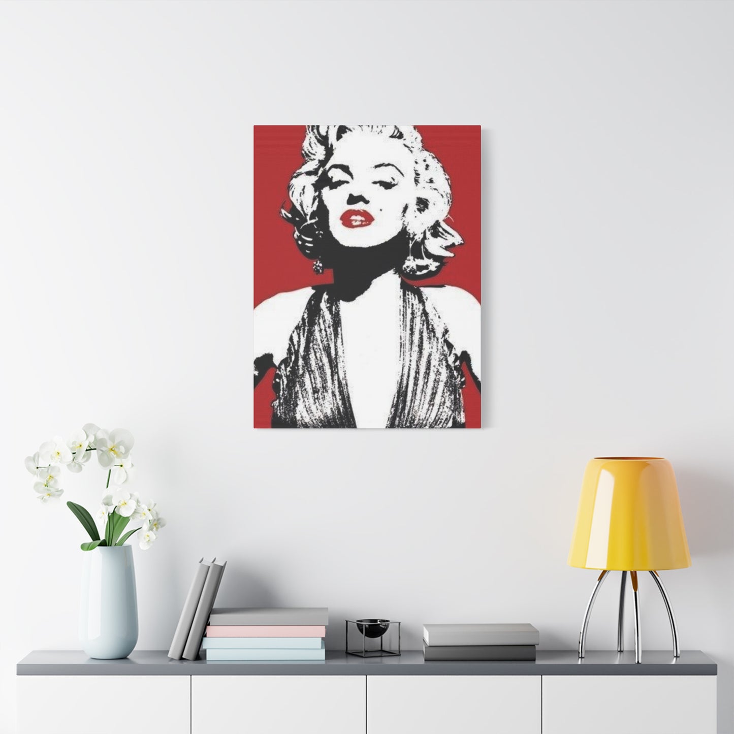 Red Poster Marilyn Monroe Wall Art & Canvas Prints