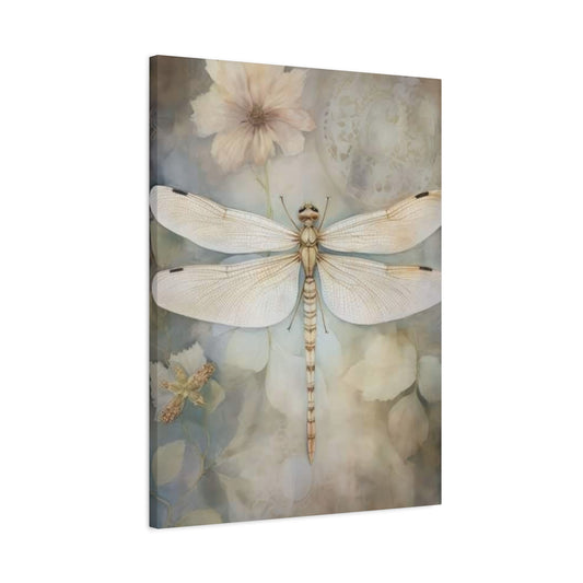 Earthy Creamy Dragonfly Wall Art & Canvas Prints