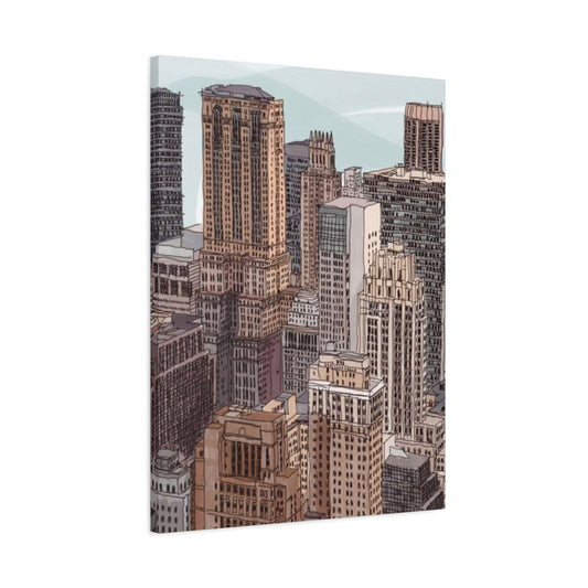 Skyview Of Manhattan NYC Skyline Wall Art & Canvas Prints