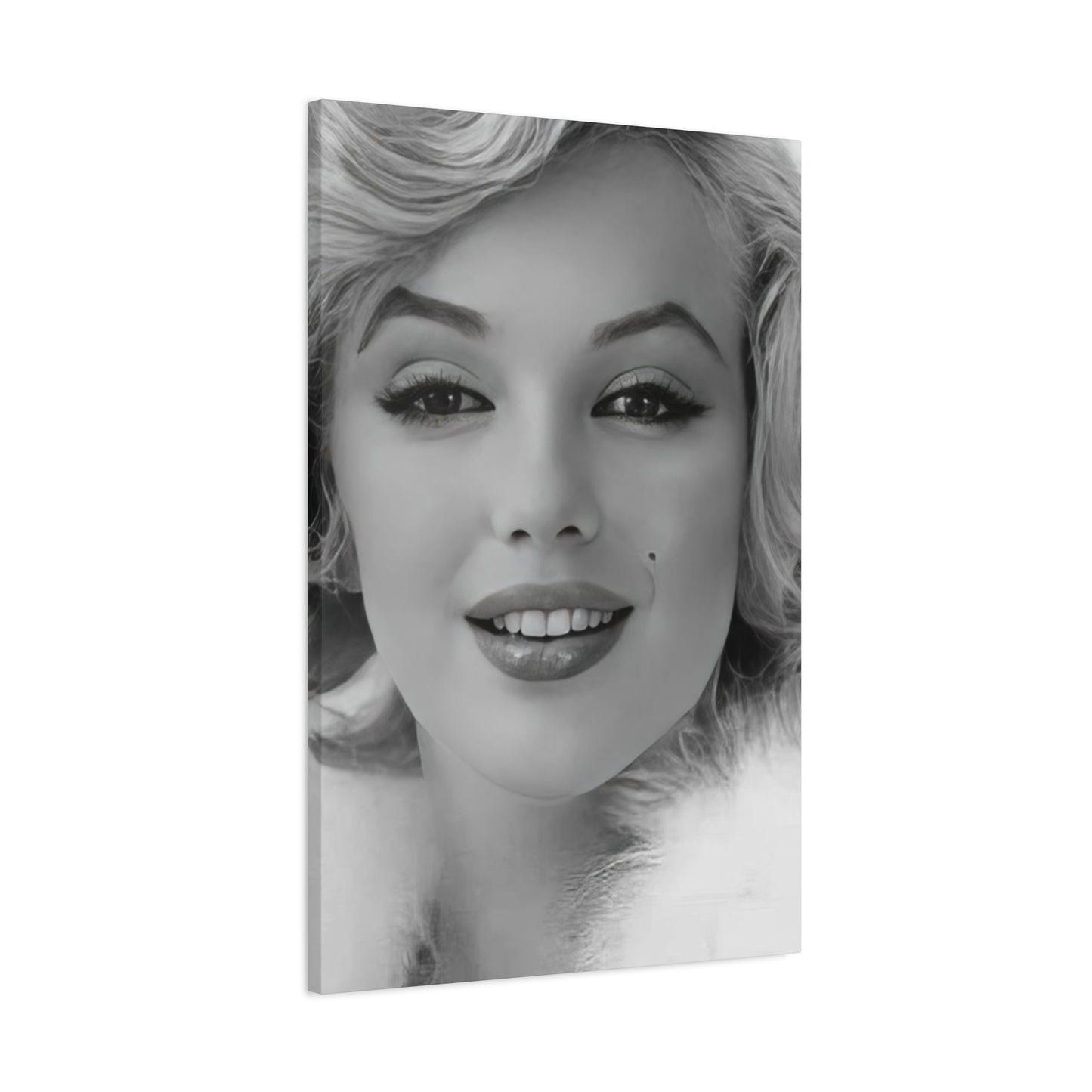 Monochrome Beautiful Face Of Marilyn Monroe Wall Art & Canvas Prints