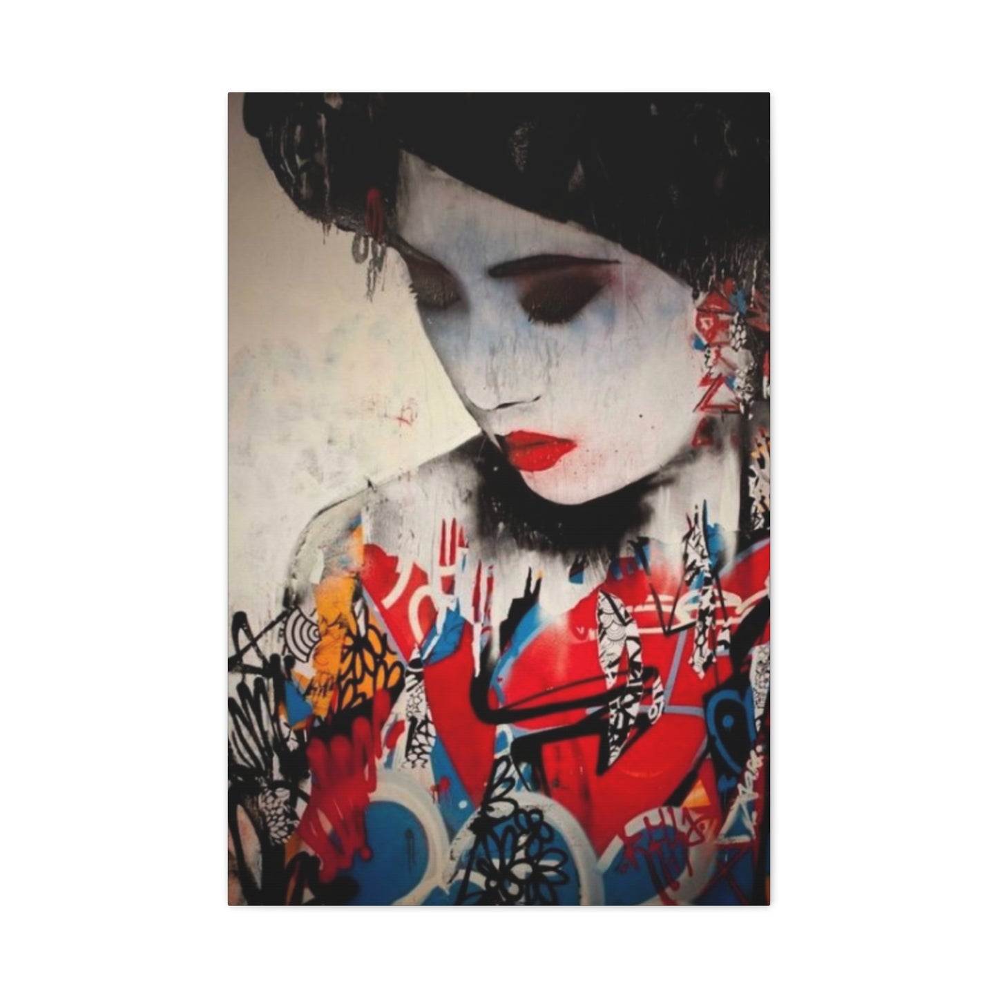 Women Face Abstract Modernism Wall Art & Canvas Prints