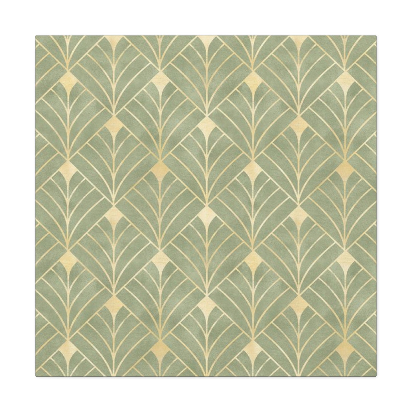 Light Olive Green Pattern Painting Wall Art & Canvas Prints