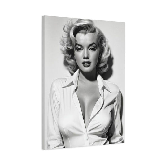 Monochrome Marilyn Monroe Beautiful Poster Wall Art & Canvas Prints