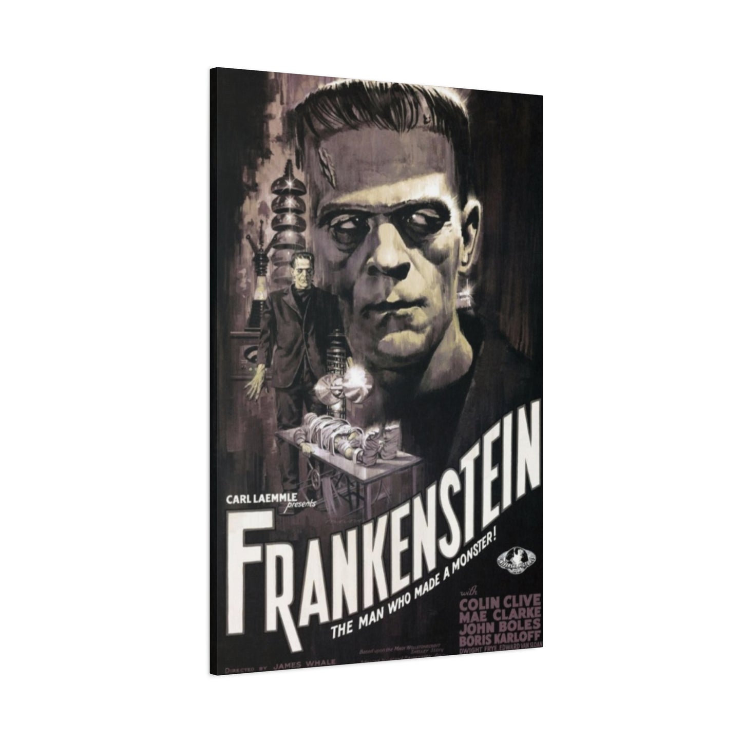 Frankenstein Horror Movie Poster Wall Art & Canvas Prints