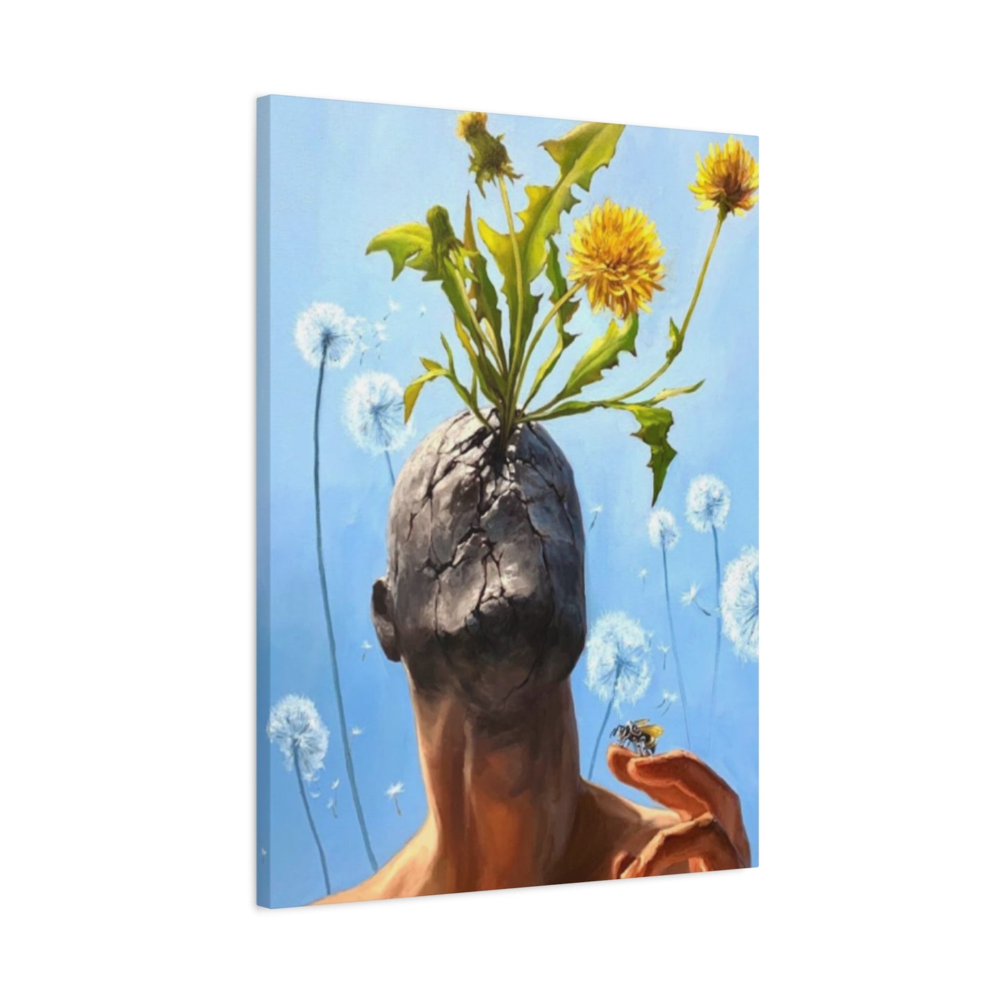 Plant In A Face Modernism Wall Art & Canvas Prints