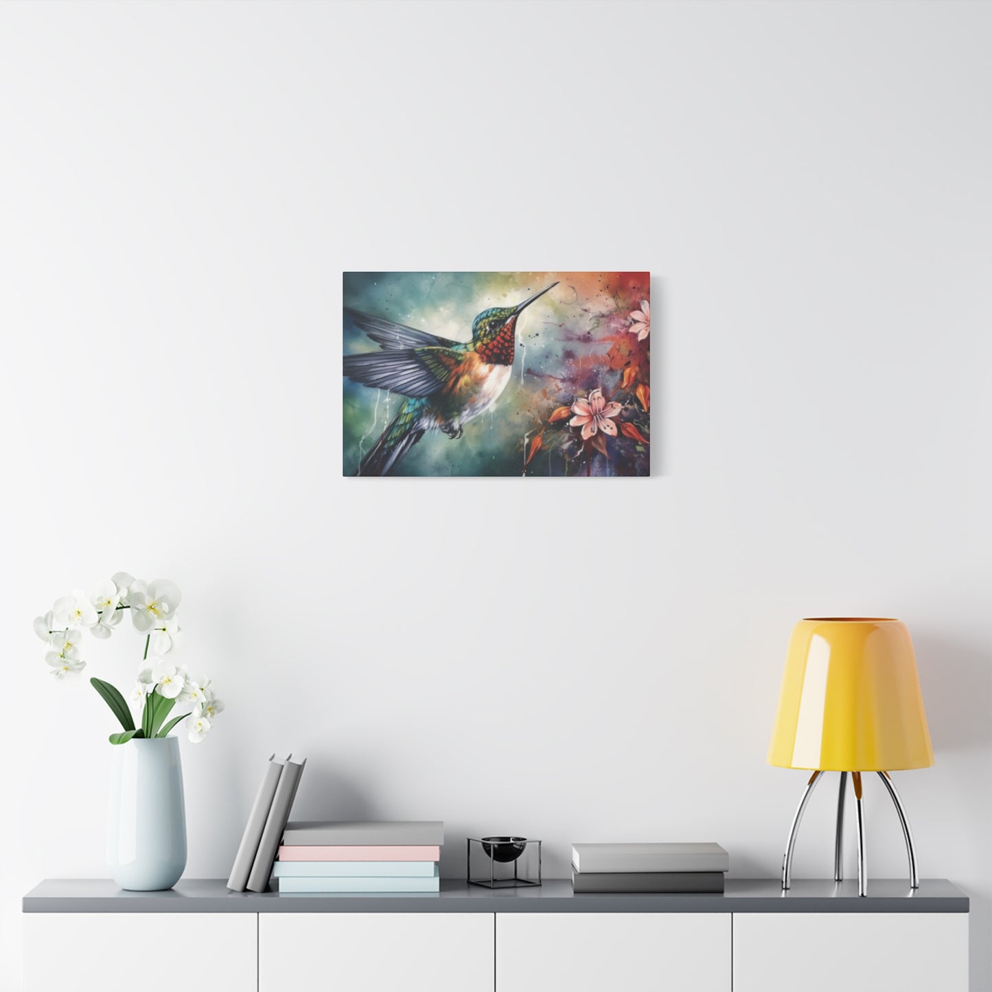 Beautiful Humming Bird Painting Wall Art & Canvas Prints