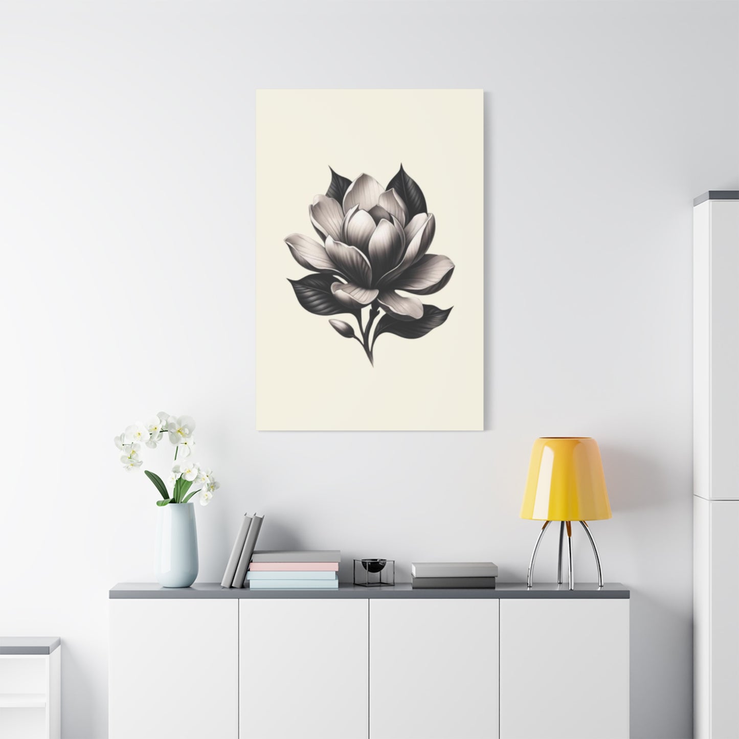 Yellow Magnolia Flower Painting Wall Art & Canvas Prints