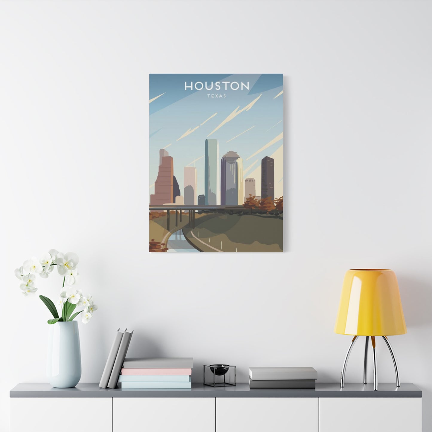 Aesthetic Houston Skyline Wall Art & Canvas Prints