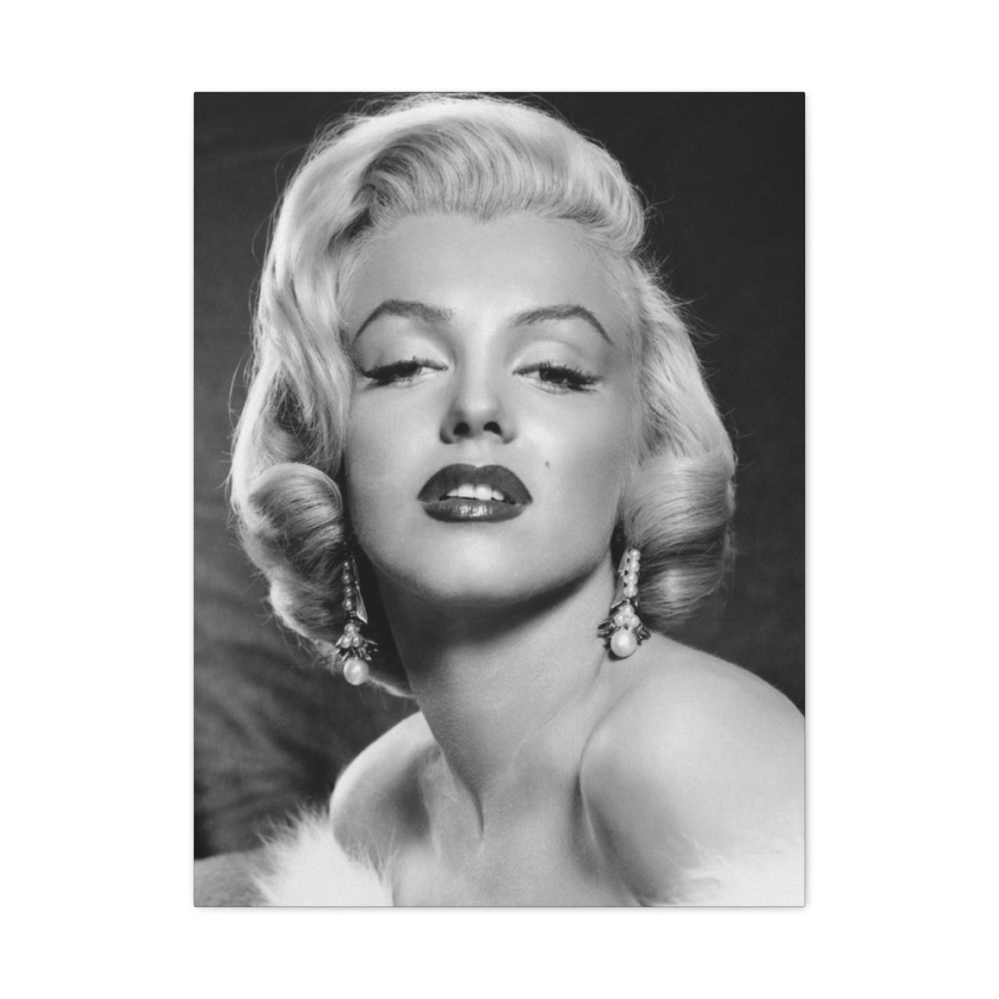 Grayscale Marilyn Monroe Beautiful Poster Wall Art & Canvas Prints