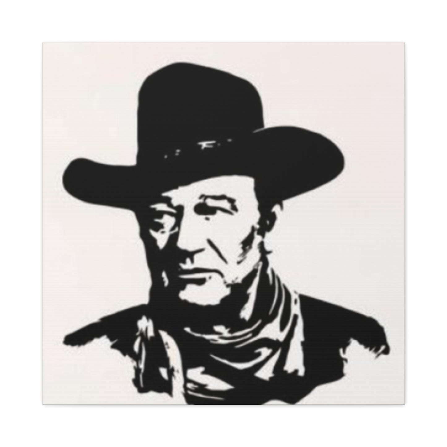 Cowboy Portrait Drawing Wall Art & Canvas Prints