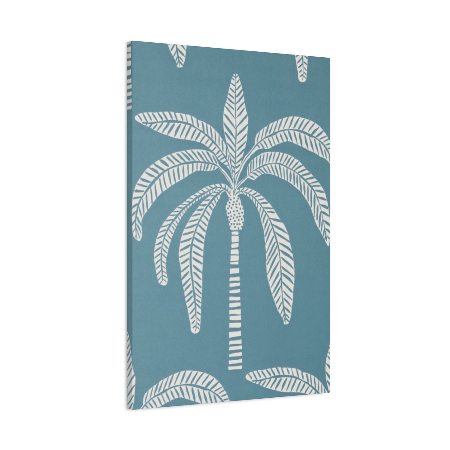 Blue Poster Of Palm Tree Wall Art & Canvas Prints