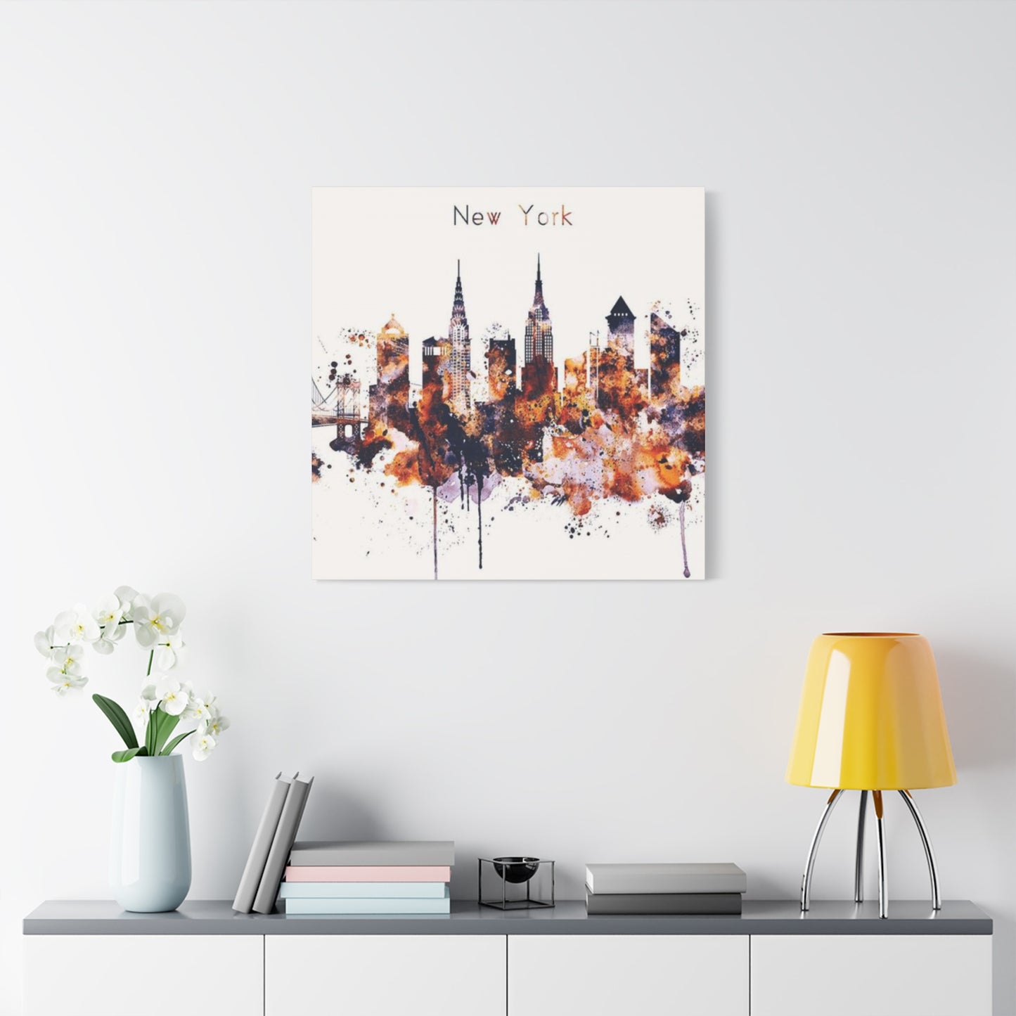 New York Skylines Drawing Wall Art & Canvas Prints