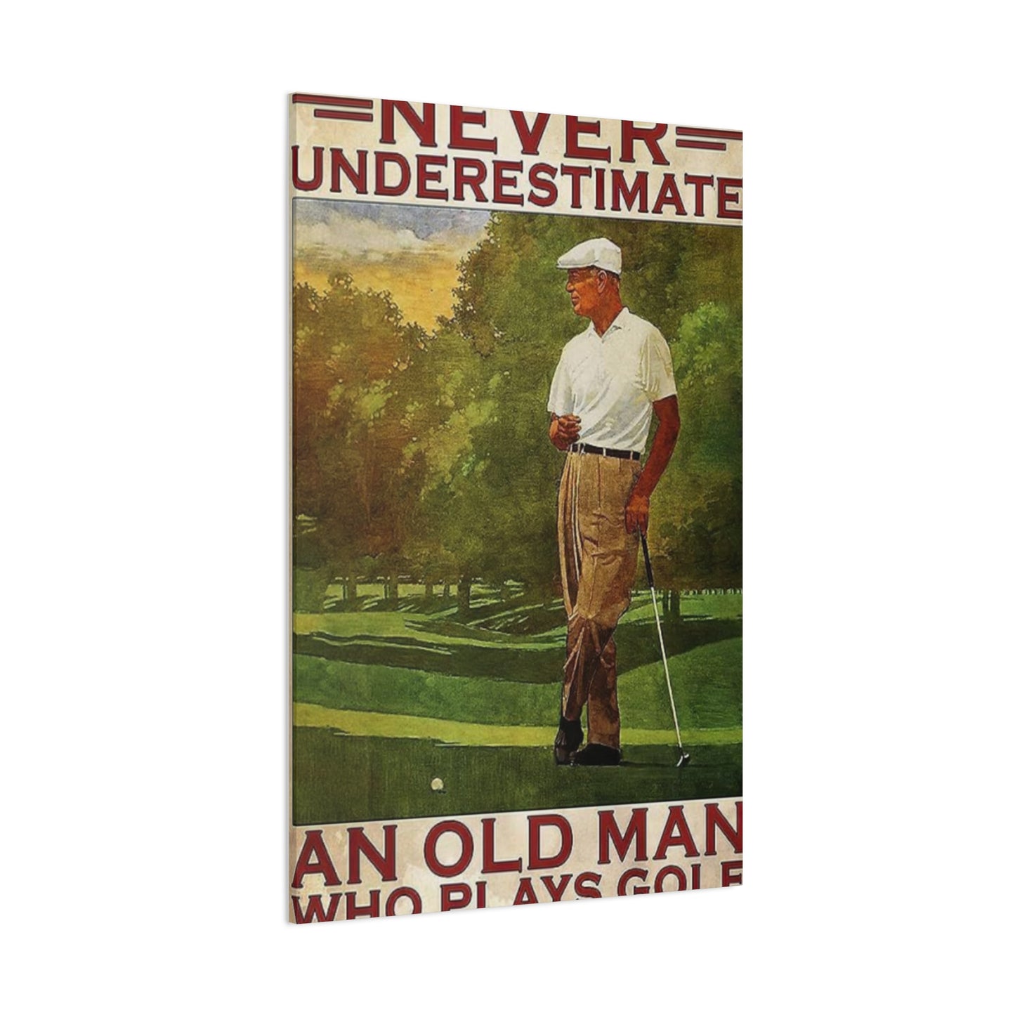 Golf Poster Man Cave Decor Wall Art & Canvas Prints