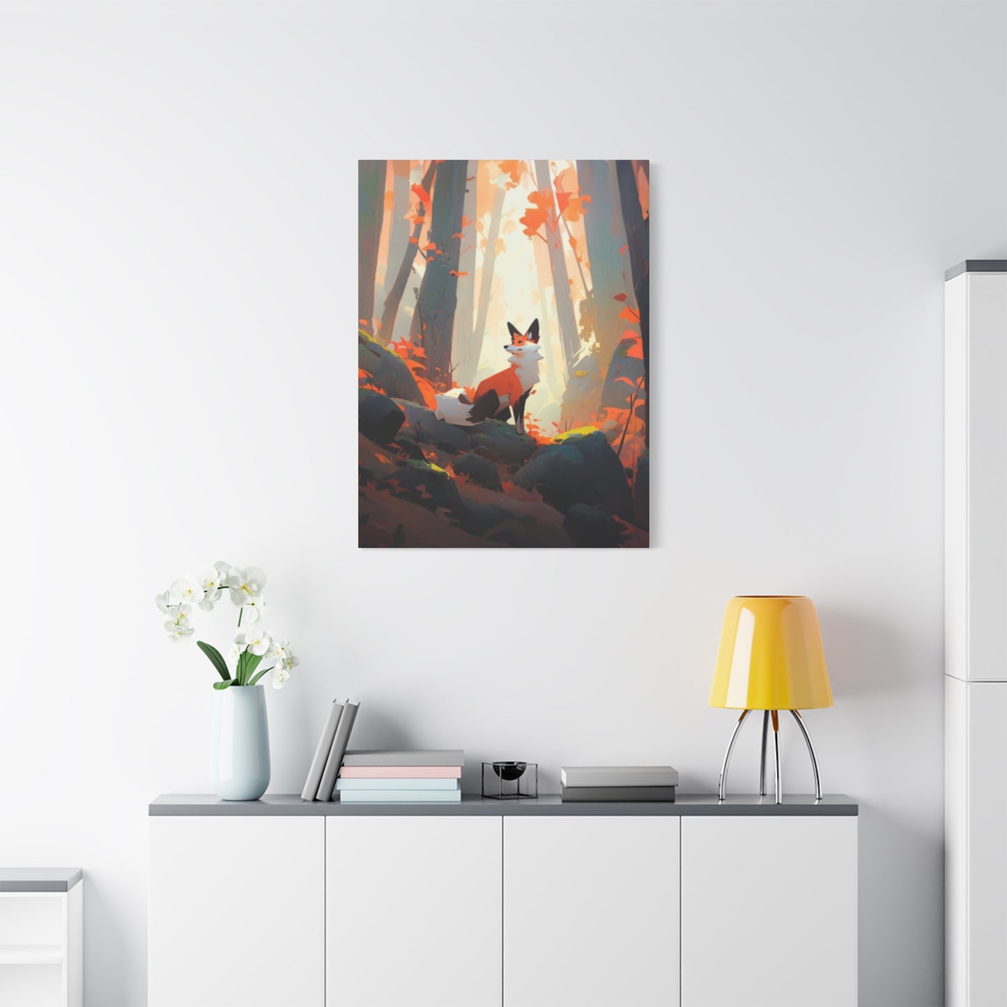 Fox in Forest Wall Art & Canvas Prints