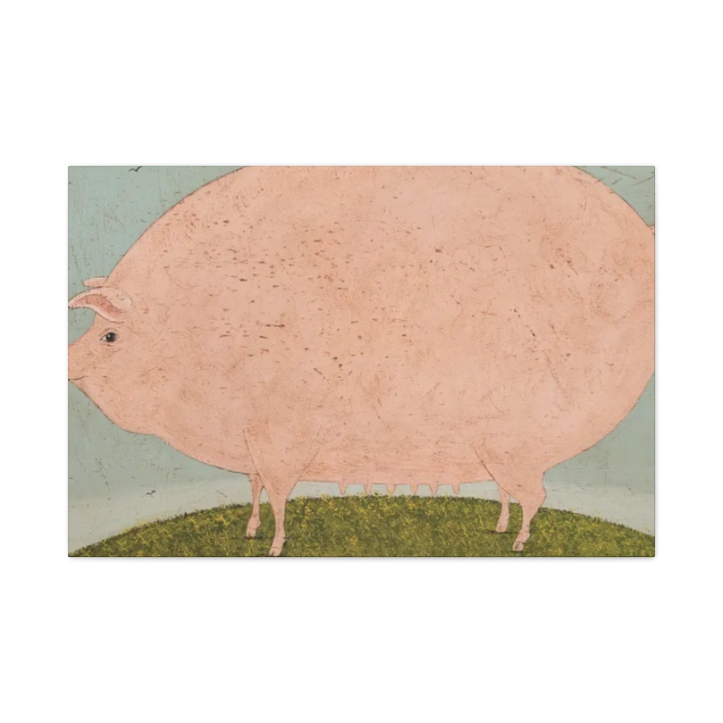 Fat Pig Kimble Warren Wall Art & Canvas Prints