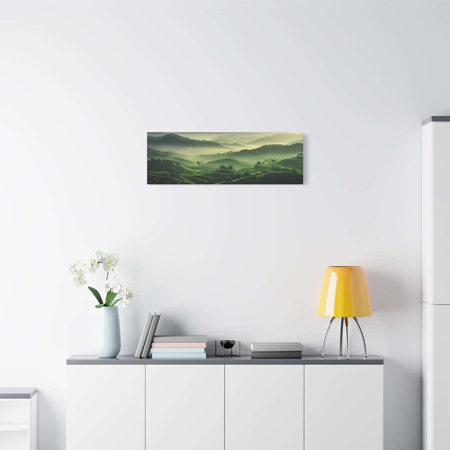 Morning Green Grasslands Panoramas Wall Art & Canvas Prints