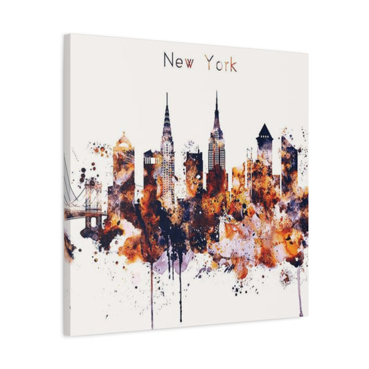 New York Skylines Drawing Wall Art & Canvas Prints