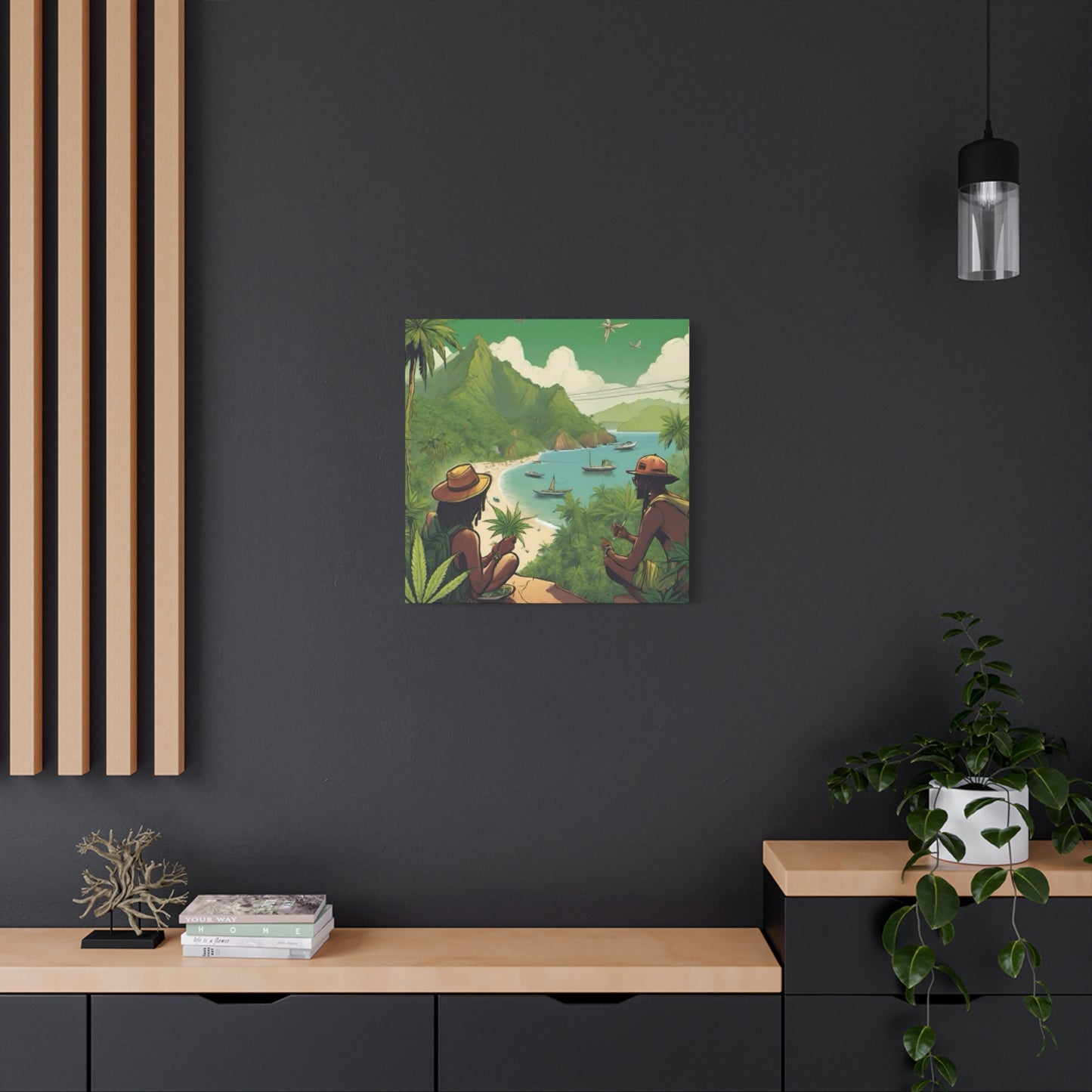 Cannabis Island Marijuana Wall Art & Canvas Prints