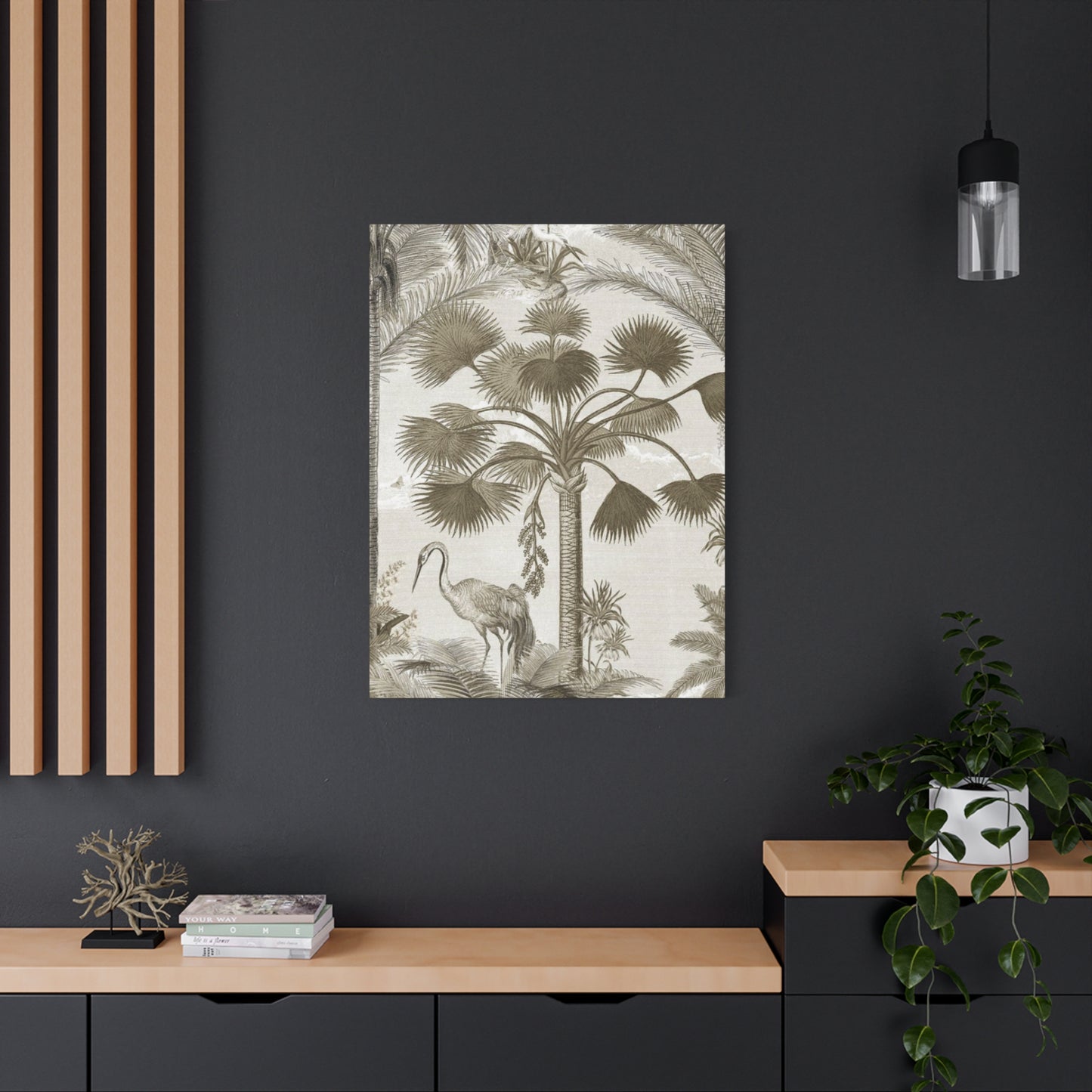 Palm Tree & Animals In Wildlife Wall Art & Canvas Prints