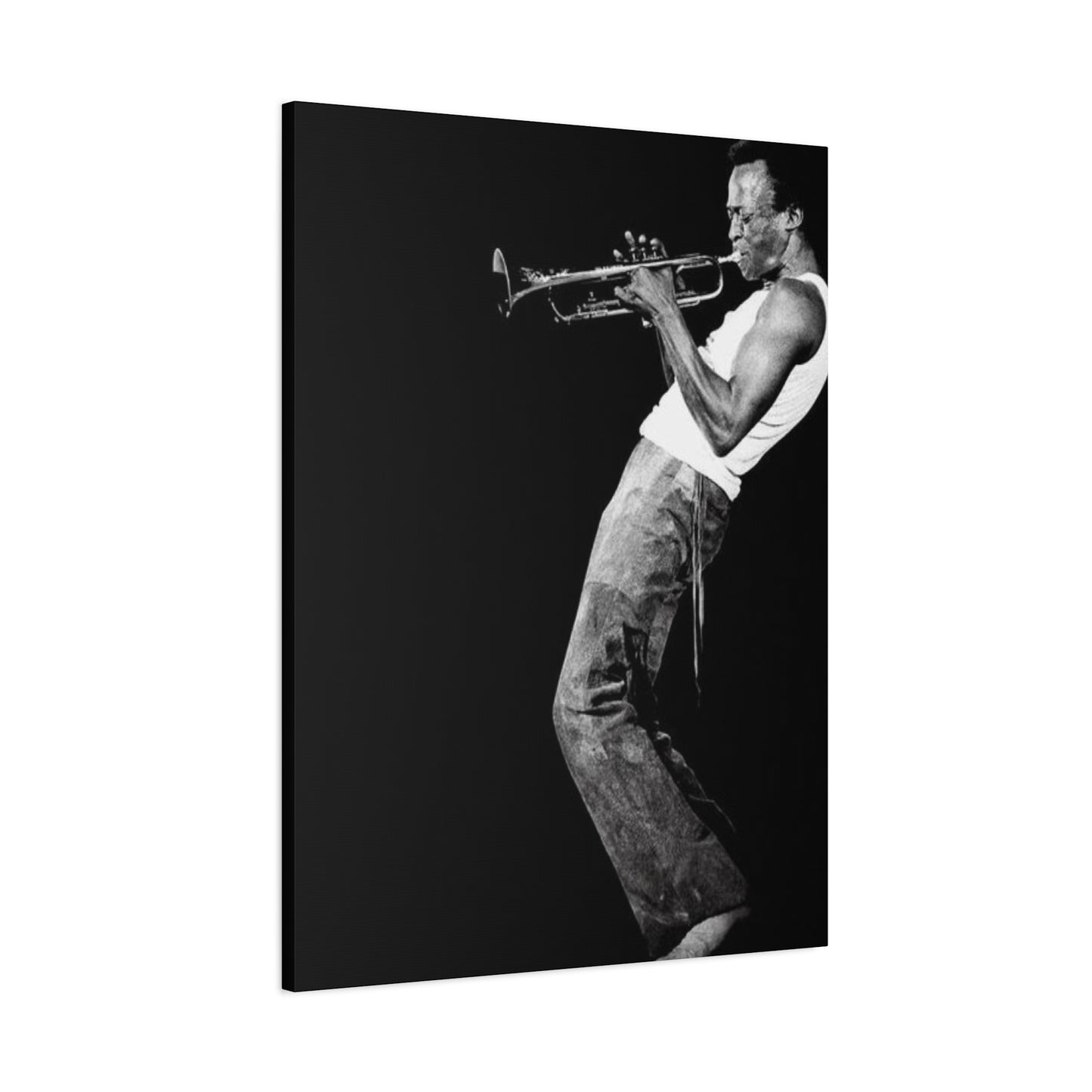 Black And White Jazz Instrument Artist Wall Art & Canvas Prints